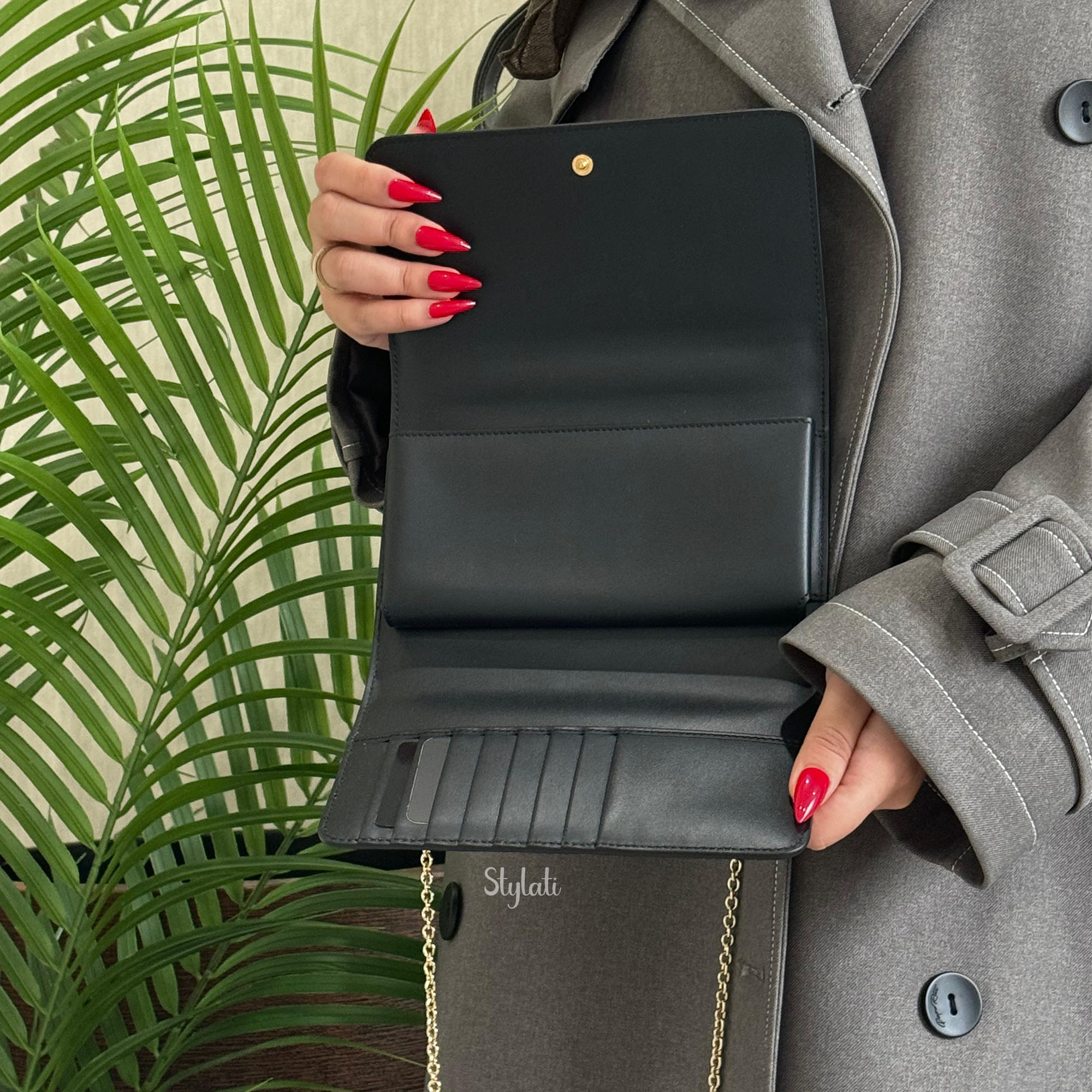  Dolce and Gabbana phone bags croco dauphine Black 