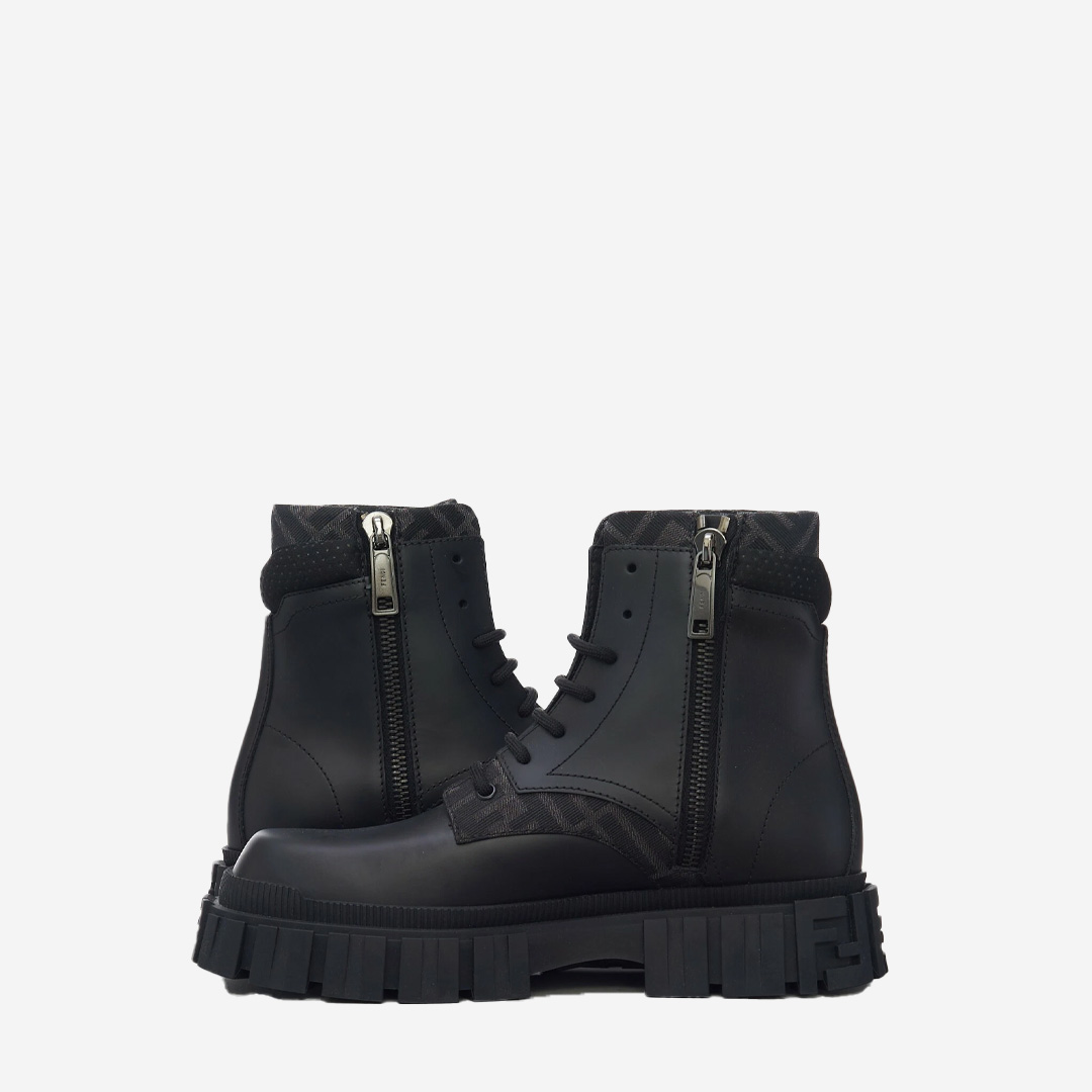  Fendi Force Leather Ankle Boot 
