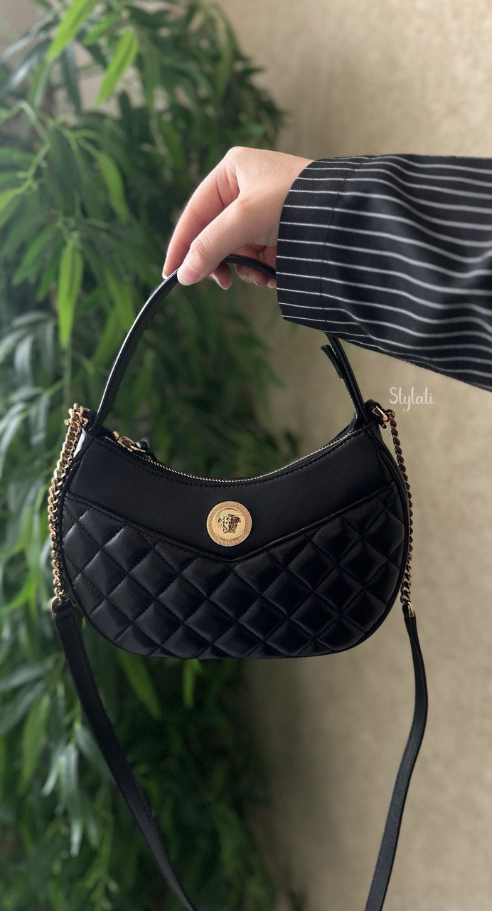  Versace Half Moon Crossbody Bag 