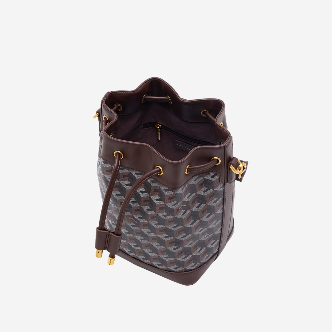  Christy Ng Giorgio Bucket Bag Chestnut Brown 