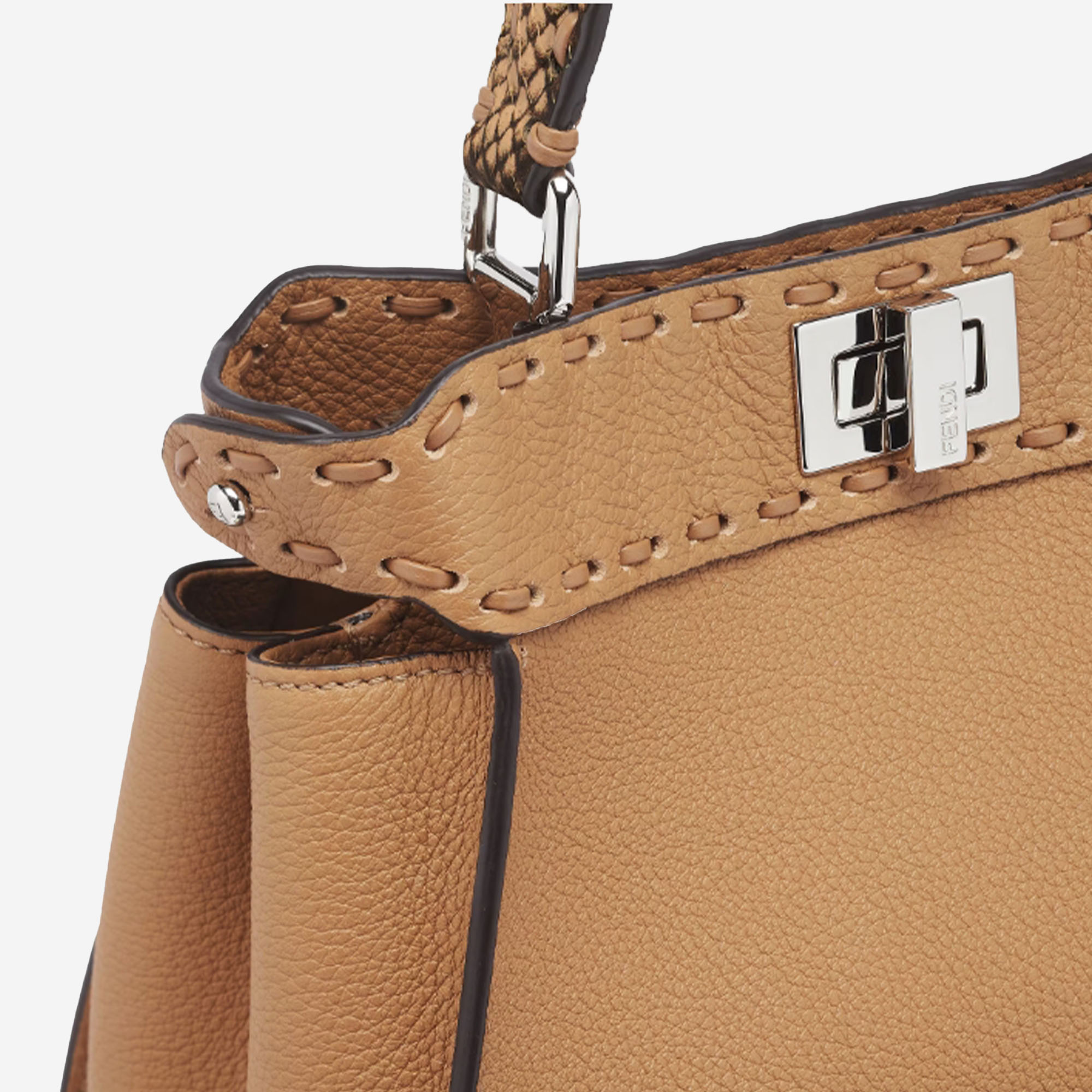 Fendi Peekaboo Mini Selleria bag with 220 hand-sewn topstitches