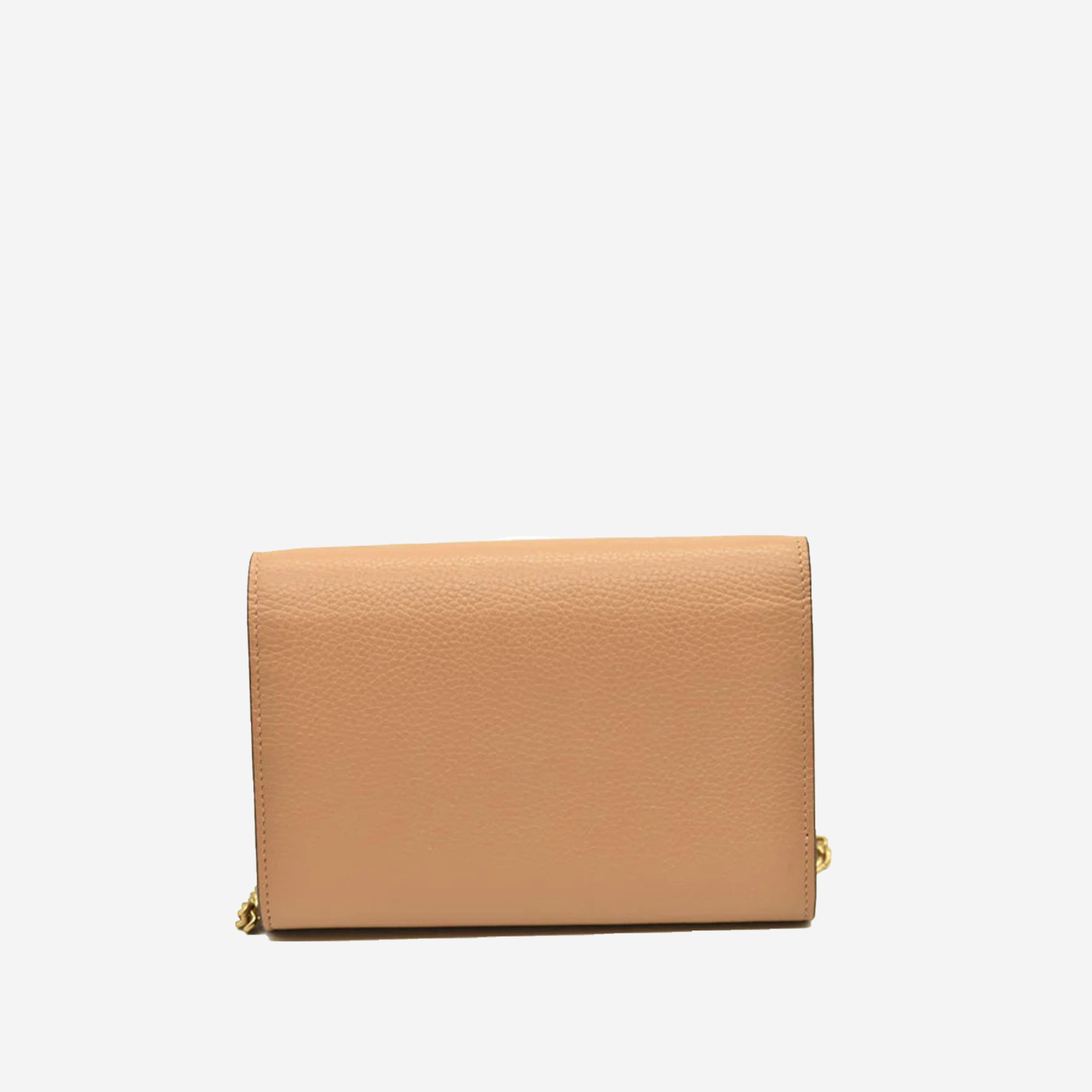  Gucci GG Marmont Mini Wallet On Chain Beige 