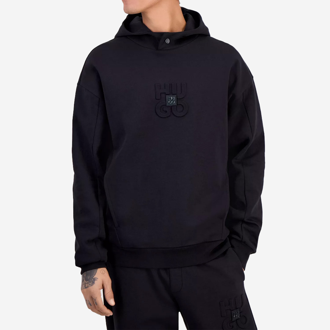  Hugo Boss Men's Debostaco Relaxed-Fit Logo Hoodie 