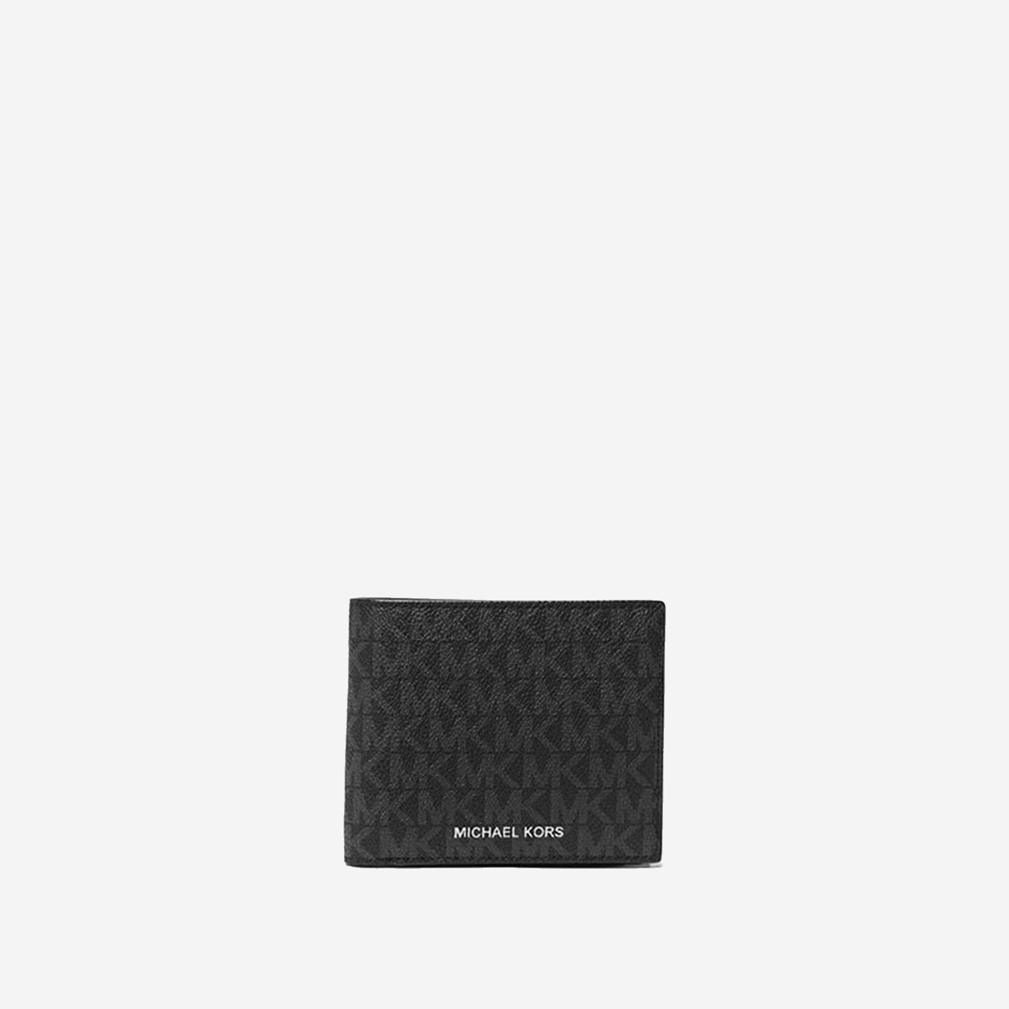 Michael Kors Cooper Logo Billfold Wallet With Coin Pouch Black  