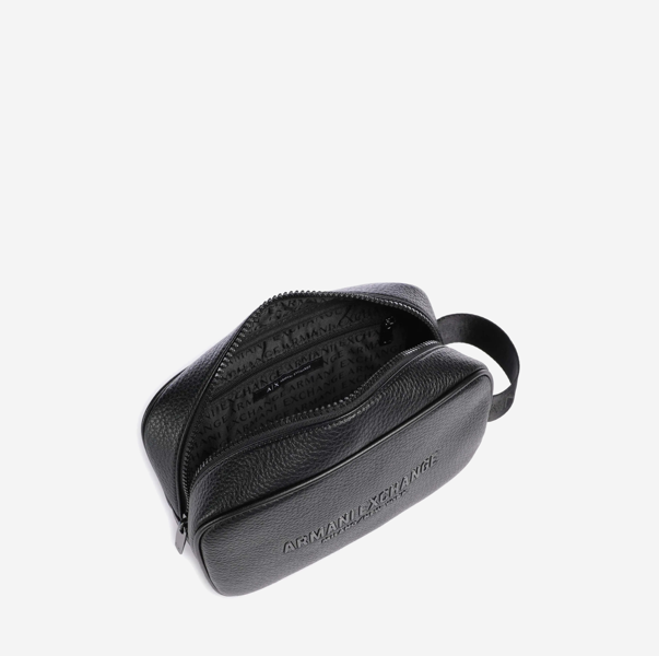 Armani Exchange Miami Toiletry bag black - Shop joyfully with Mazeed Armani Exchange Miami Toiletry bag black - Shop joyfully with Mazeed