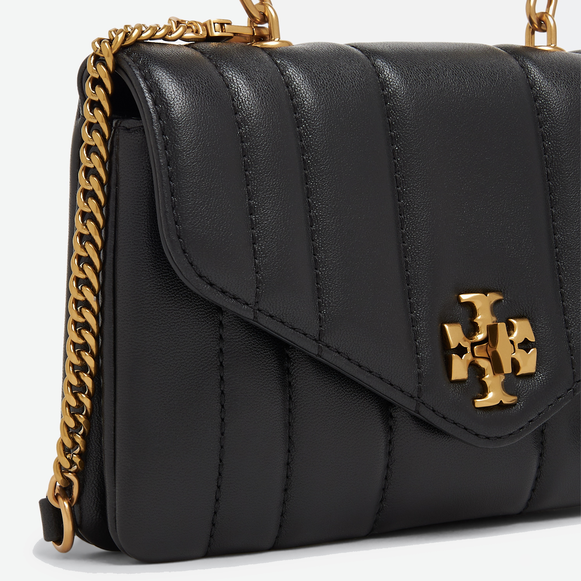  Tory Burch Mini Kira Top Handle Bag Black 