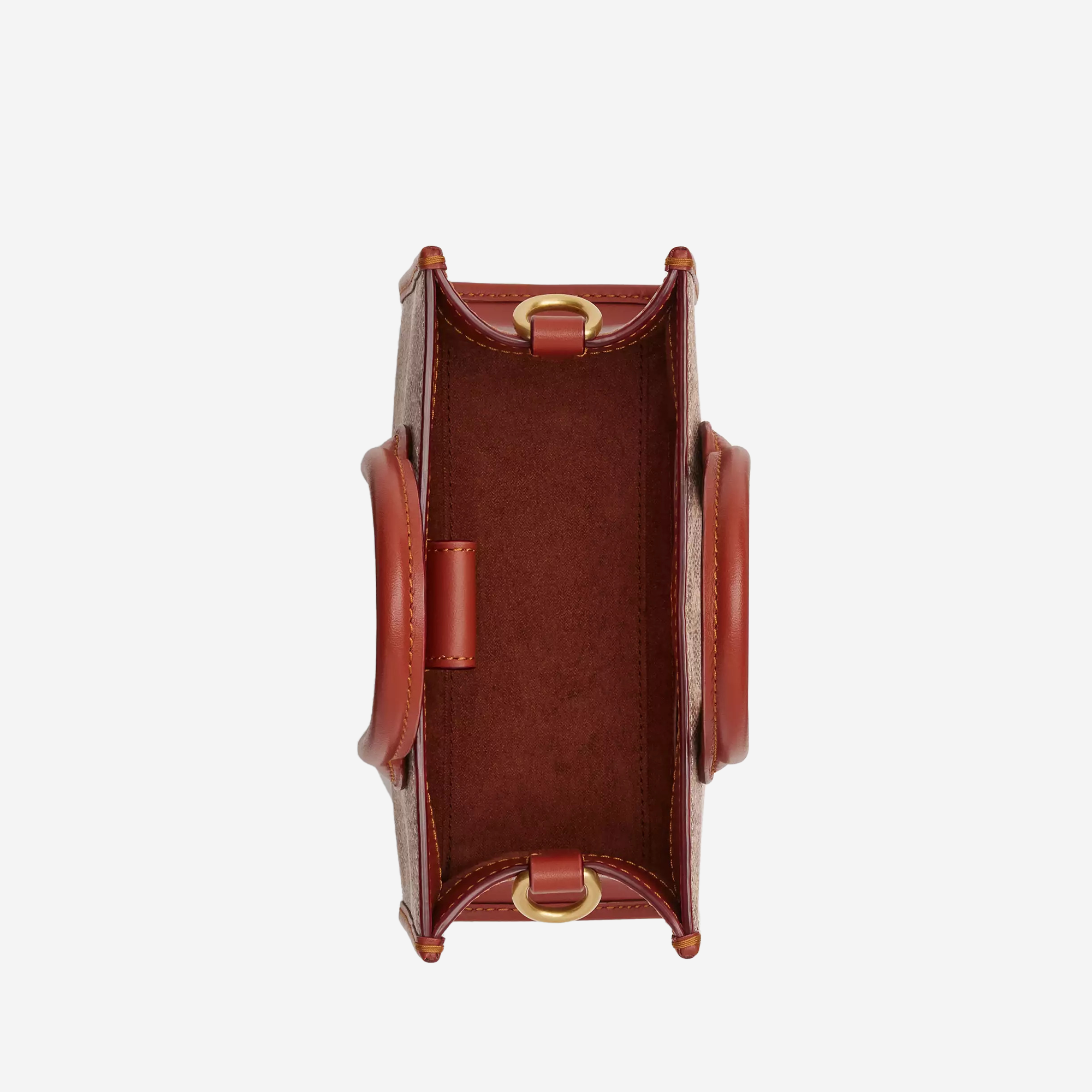  Coach Ace Tote Bag 17 In Signature Canvas Brass/Tan/Rust 