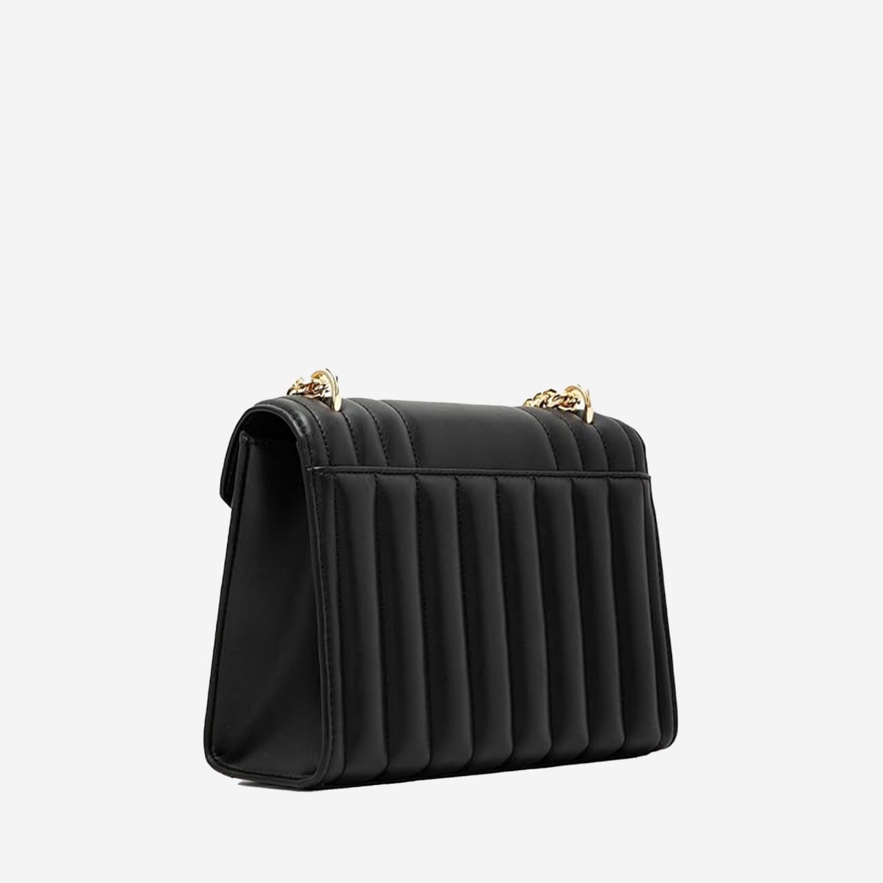 Michael Kors Whitney Medium Quilted Leather Convertible Shoulder Bag In Black / Gold 