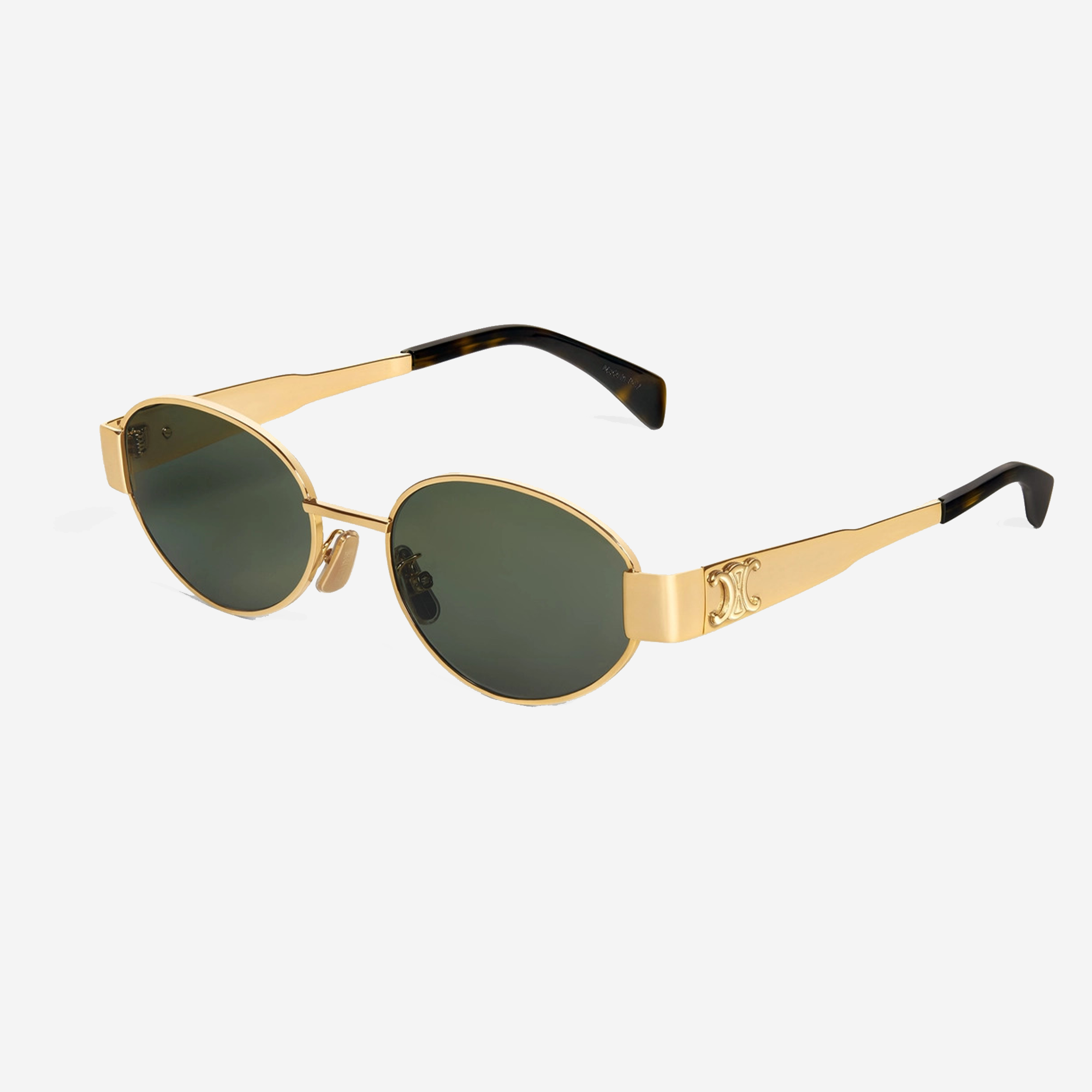  Celine Oval Green Sunglasses (Pre-Order Within 14 Days) 