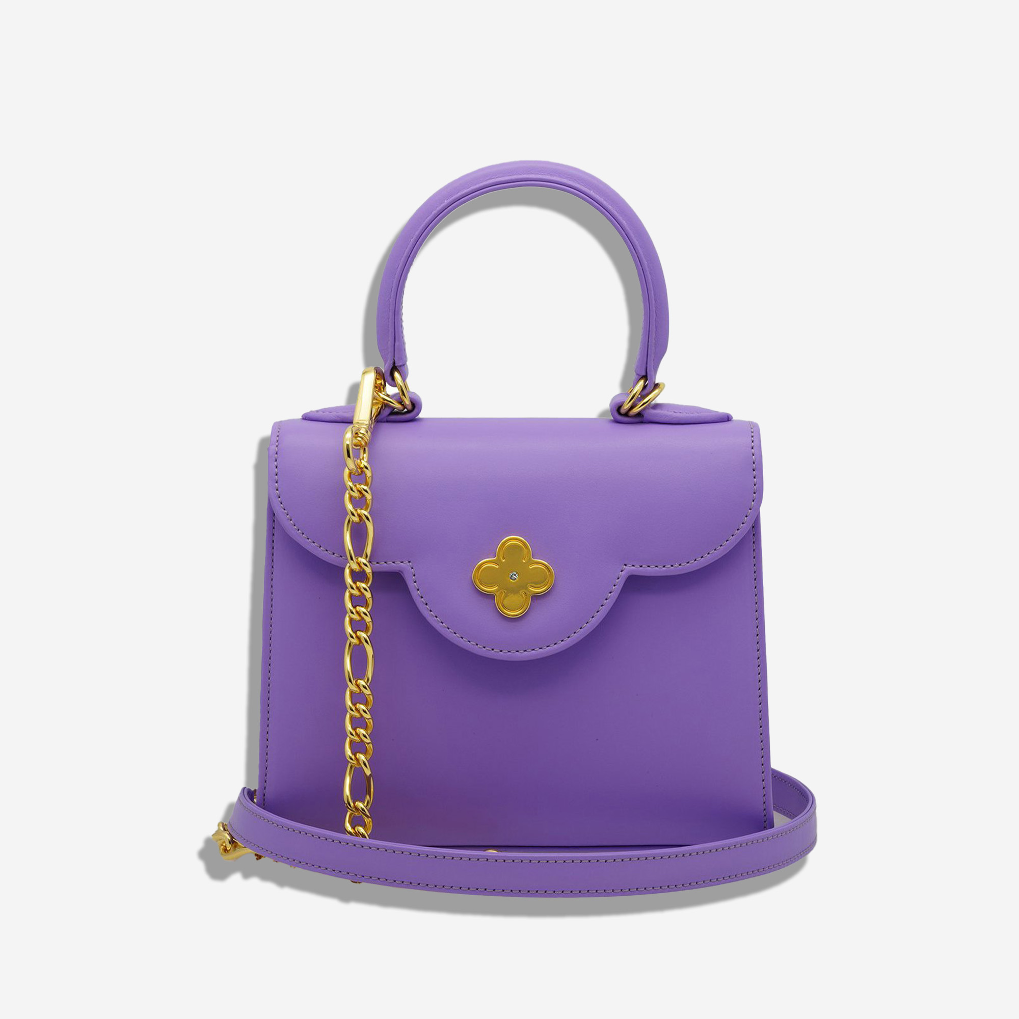  Cardinal Milano First Lady small diamond malva smooth leather handbag 