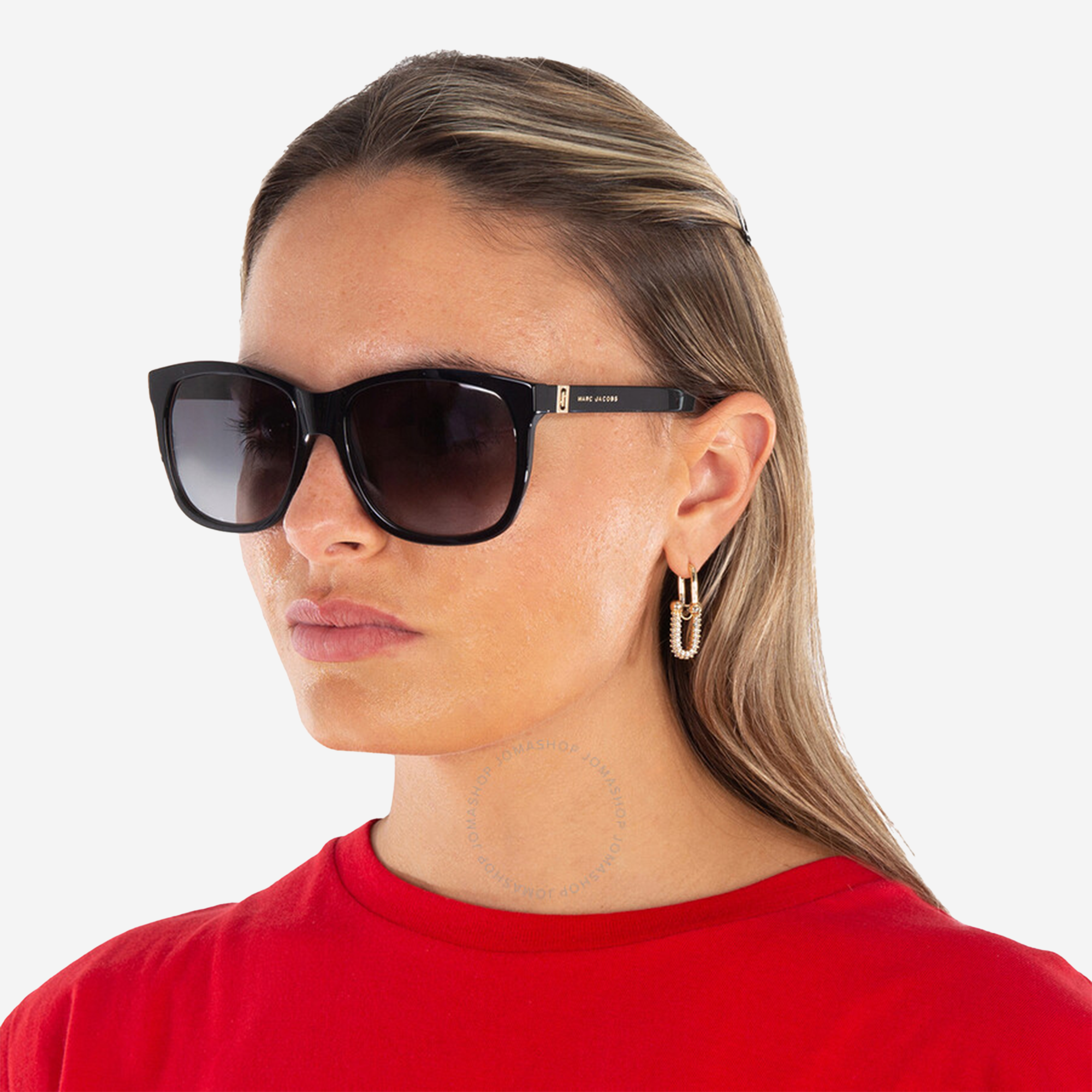  Marc Jacobs Grey Gradient Square Ladies Sunglasses 