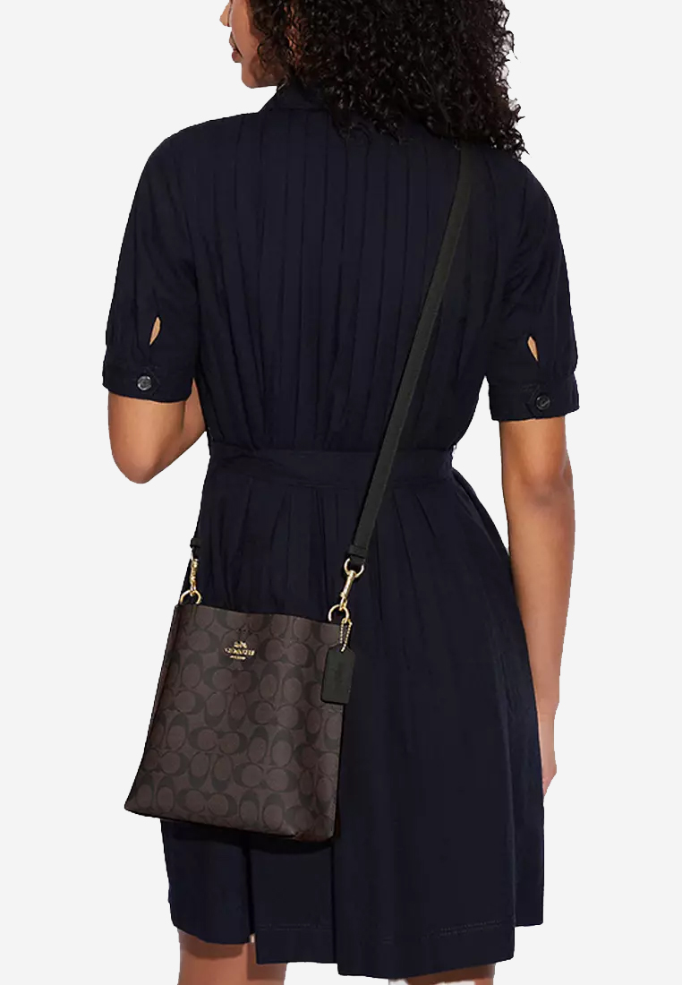 Coach Mollie Bucket Bag 22 In Signature Canvas 