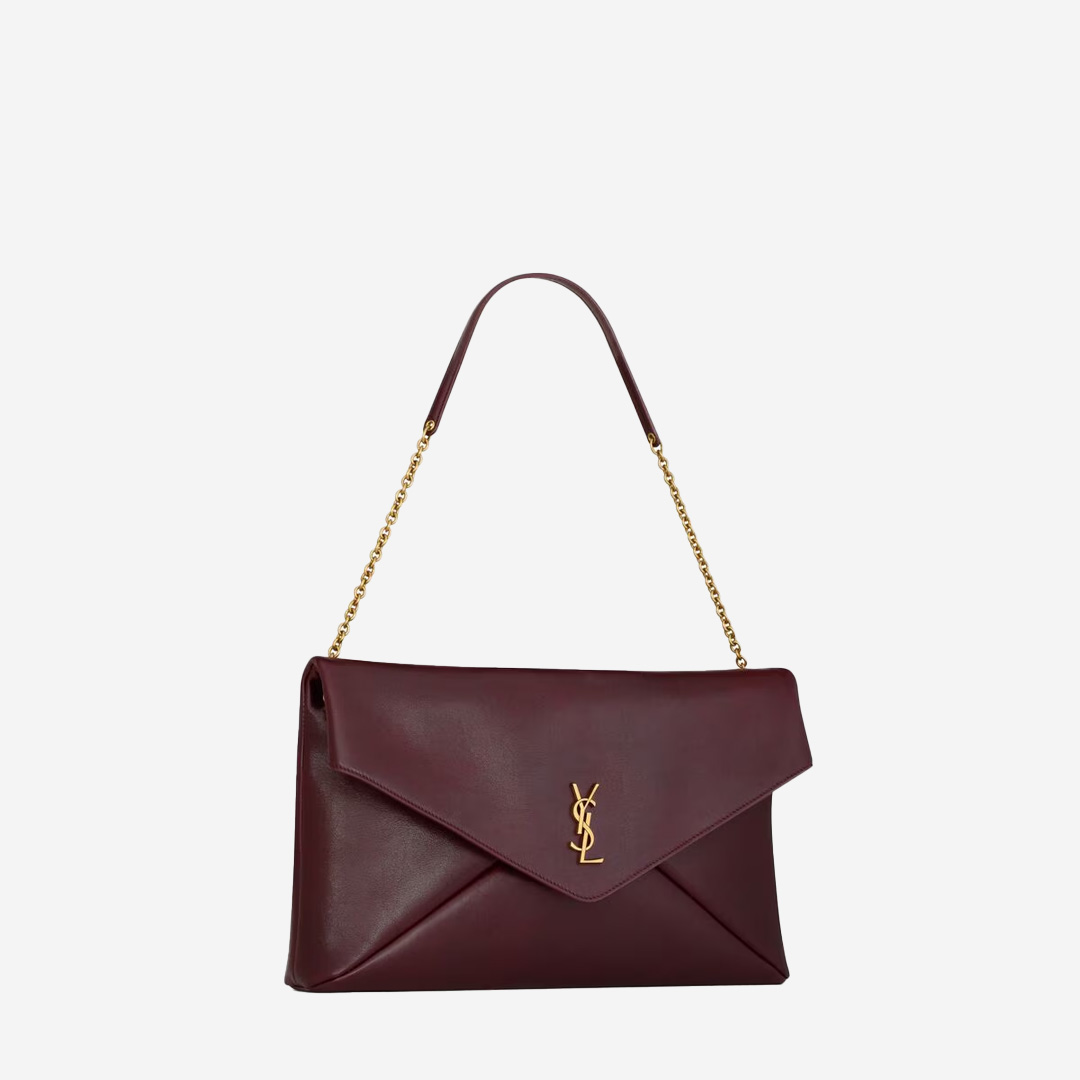 Saint Laurent CASSANDRE large pouch on chain in shiny leather (Pre-Order Within 14 Days) 