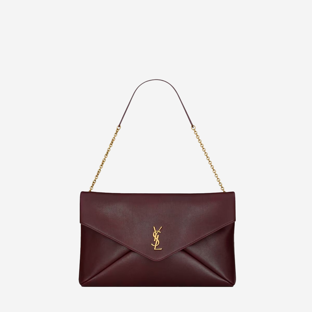  Saint Laurent CASSANDRE large pouch on chain in shiny leather (Pre-Order Within 14 Days) 