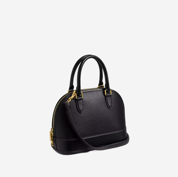  Coach Sabrina Satchel Bag Gold/Black 