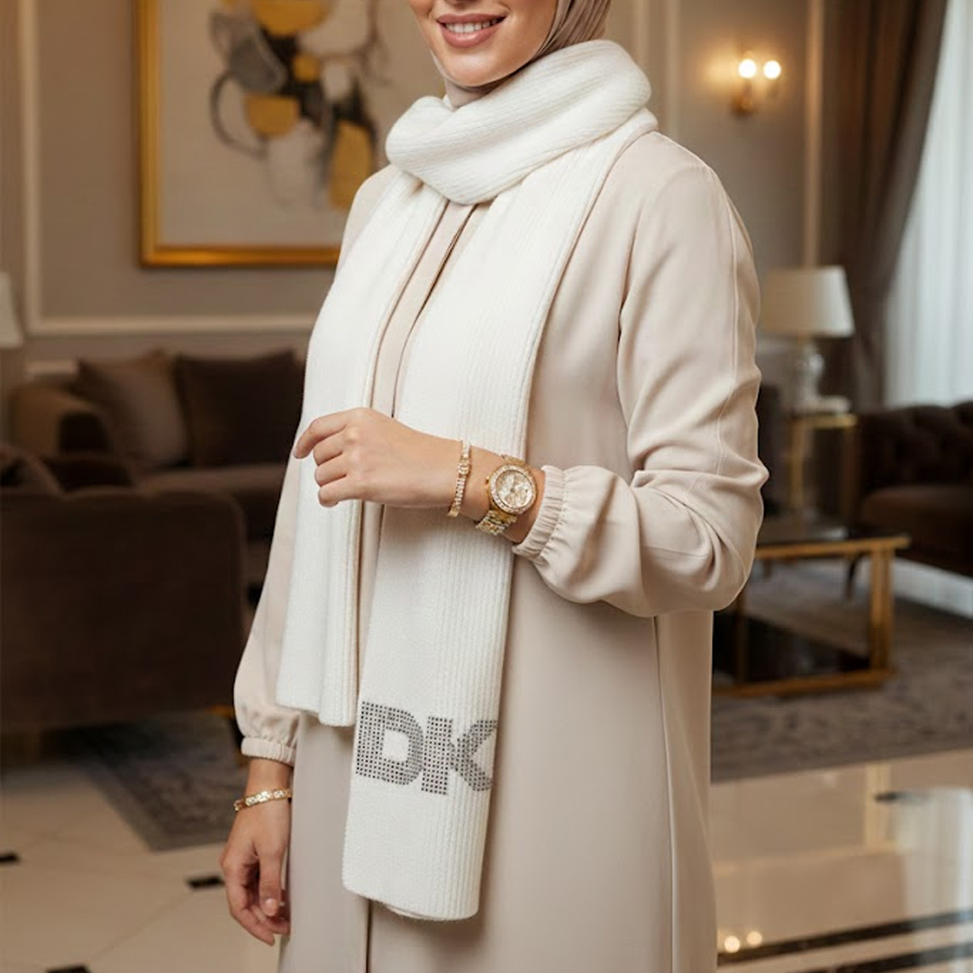  DKNY DISCO DKNY SCARF IVORY 