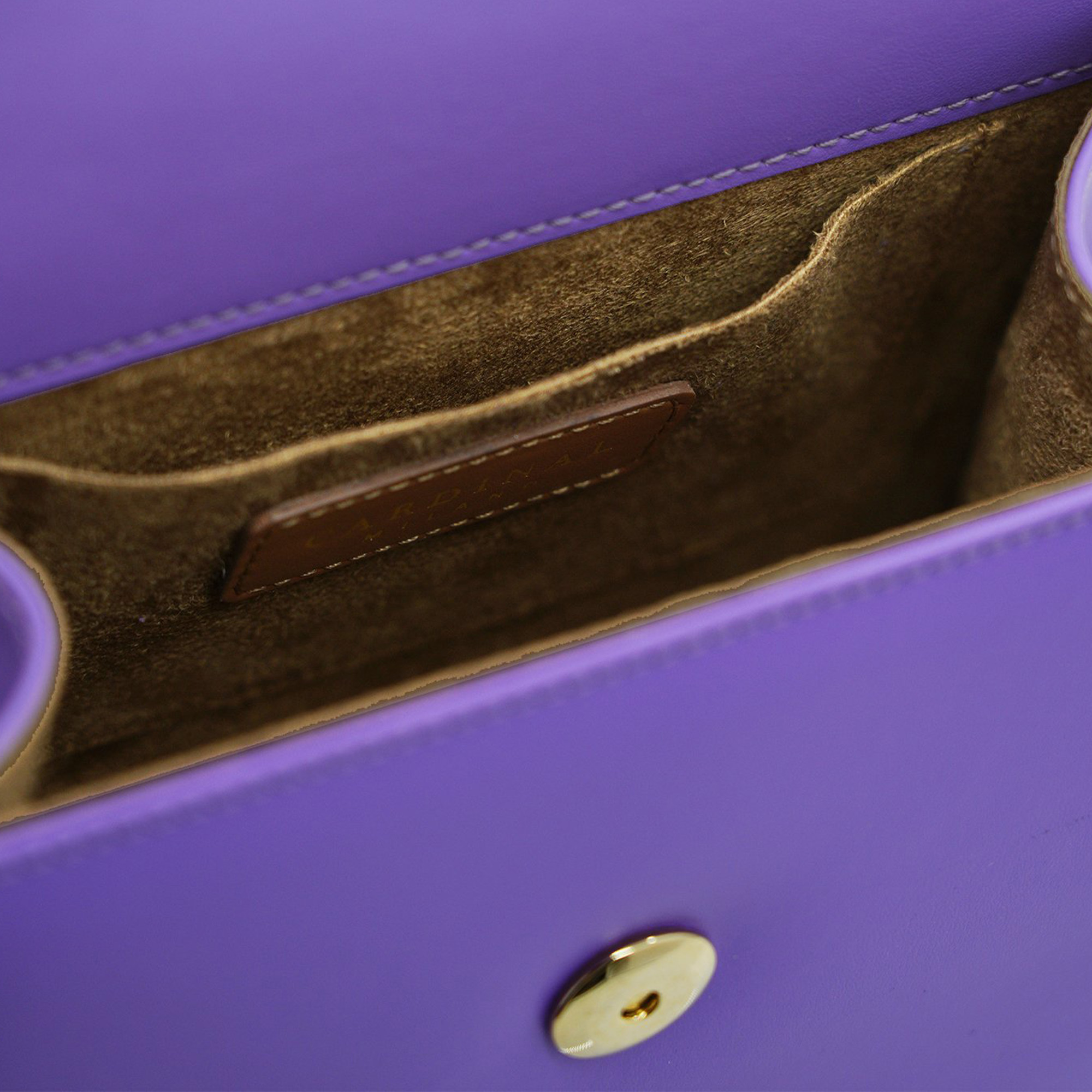  Cardinal Milano First Lady small diamond malva smooth leather handbag 