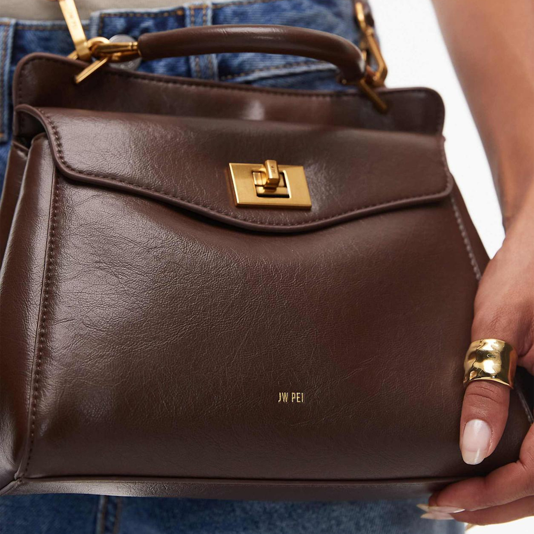  JW PEI Lucia Classic Top Handbag - Dark Brown (Pre-Order Within 14 Days) 