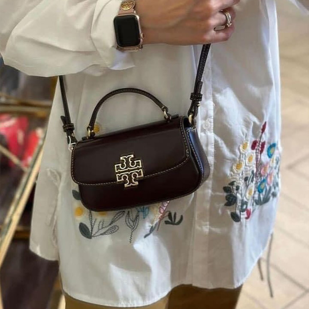  Tory Burch Britten Mini Top Handle Crossbody Bag 
