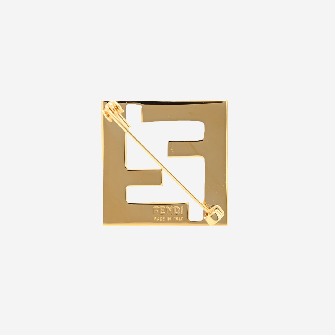  بروش بلون ذهبي ماركة فندي 
