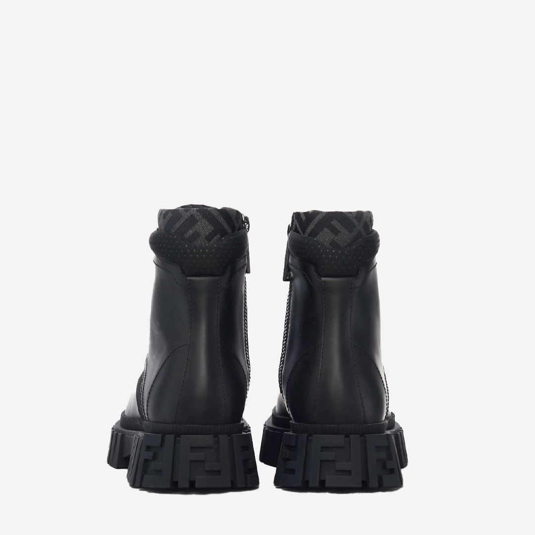  Fendi Force Leather Ankle Boot 