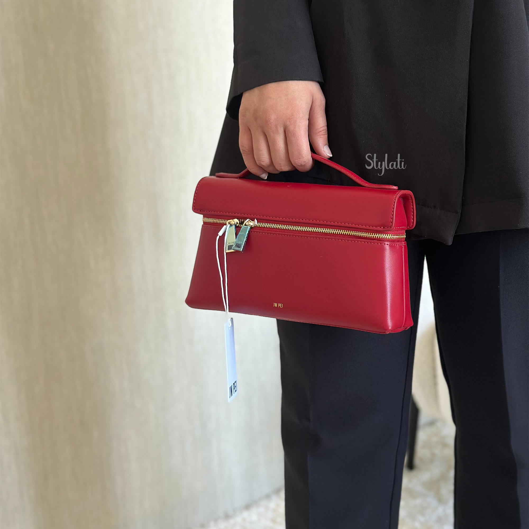  JW PEI Thea Top Handle Bag - Claret 