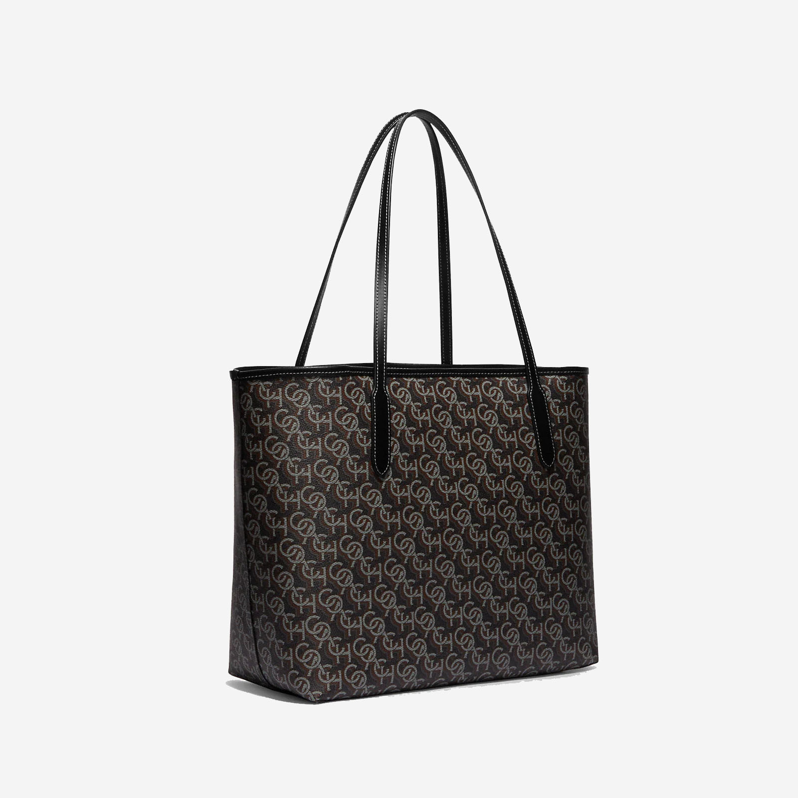  Coach City Monogram Print Tote Bag 