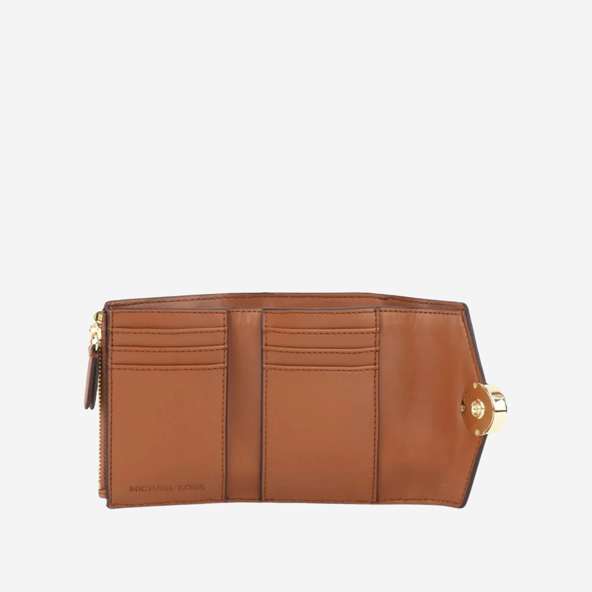   Michael Kors Carmen Medium Logo and Faux Leather Wallet  
