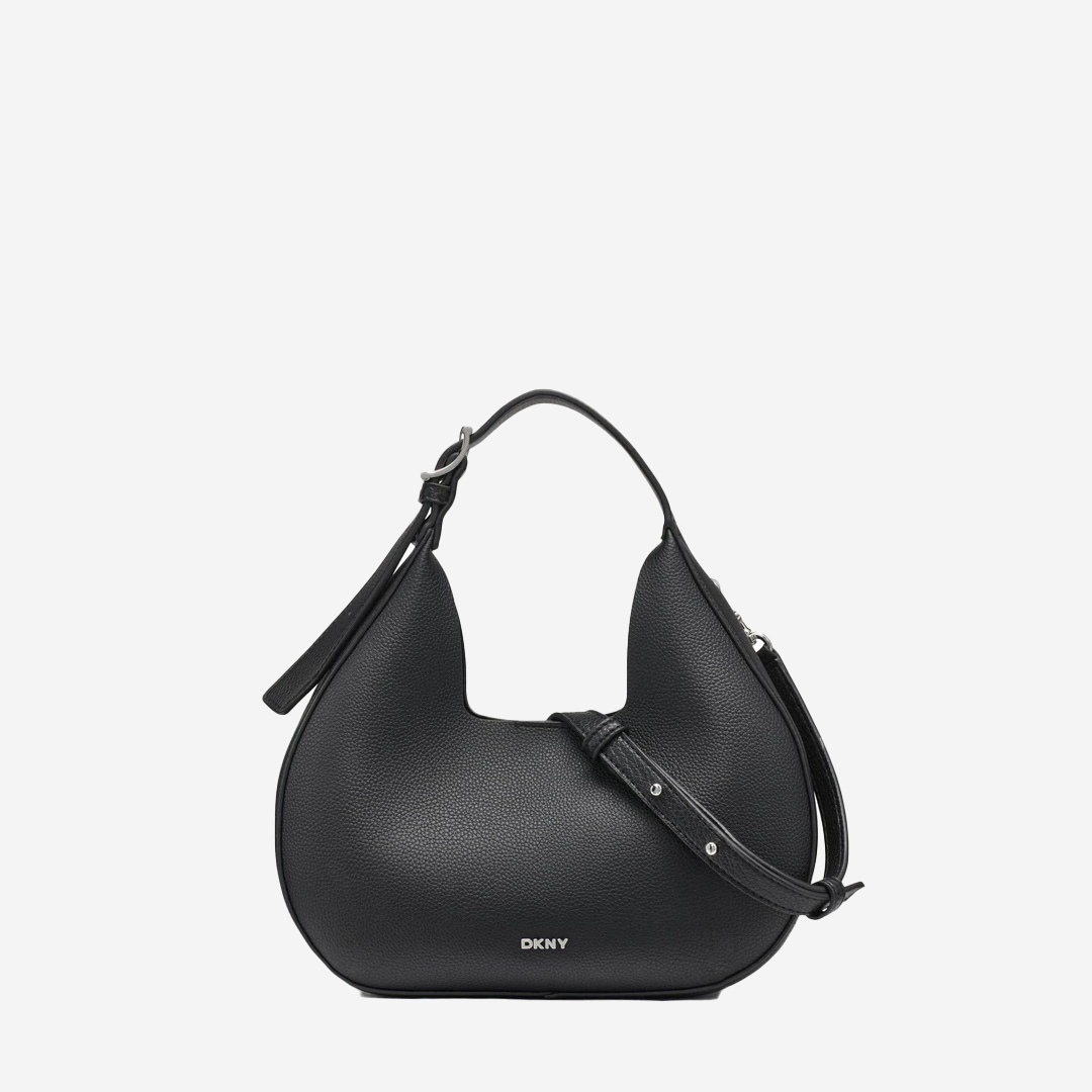  Dkny camila small hobo crossbody Black/Silver 