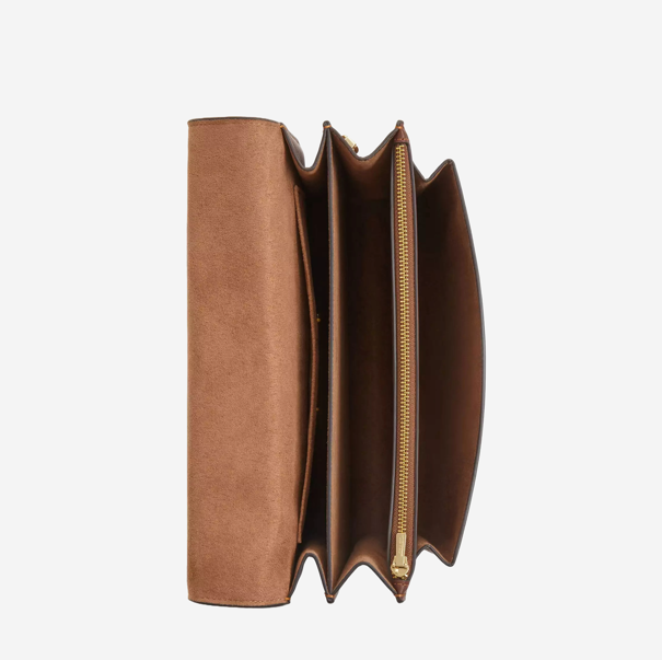  Coach Klare Top Handle Bag In Signature Canvas Gold/Tan/Brown 