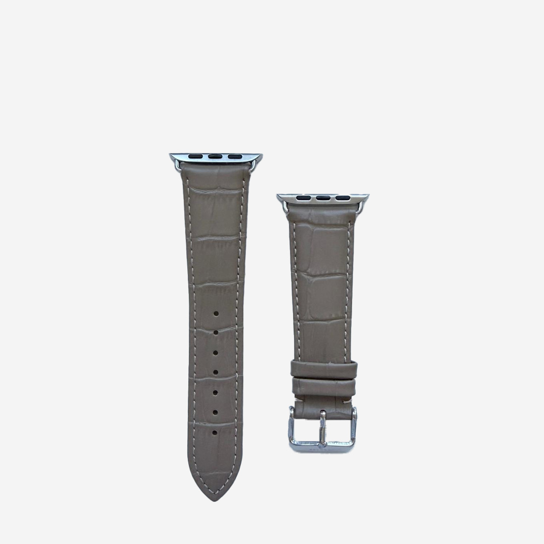  Beluggi Watch Band Croco Taupe 