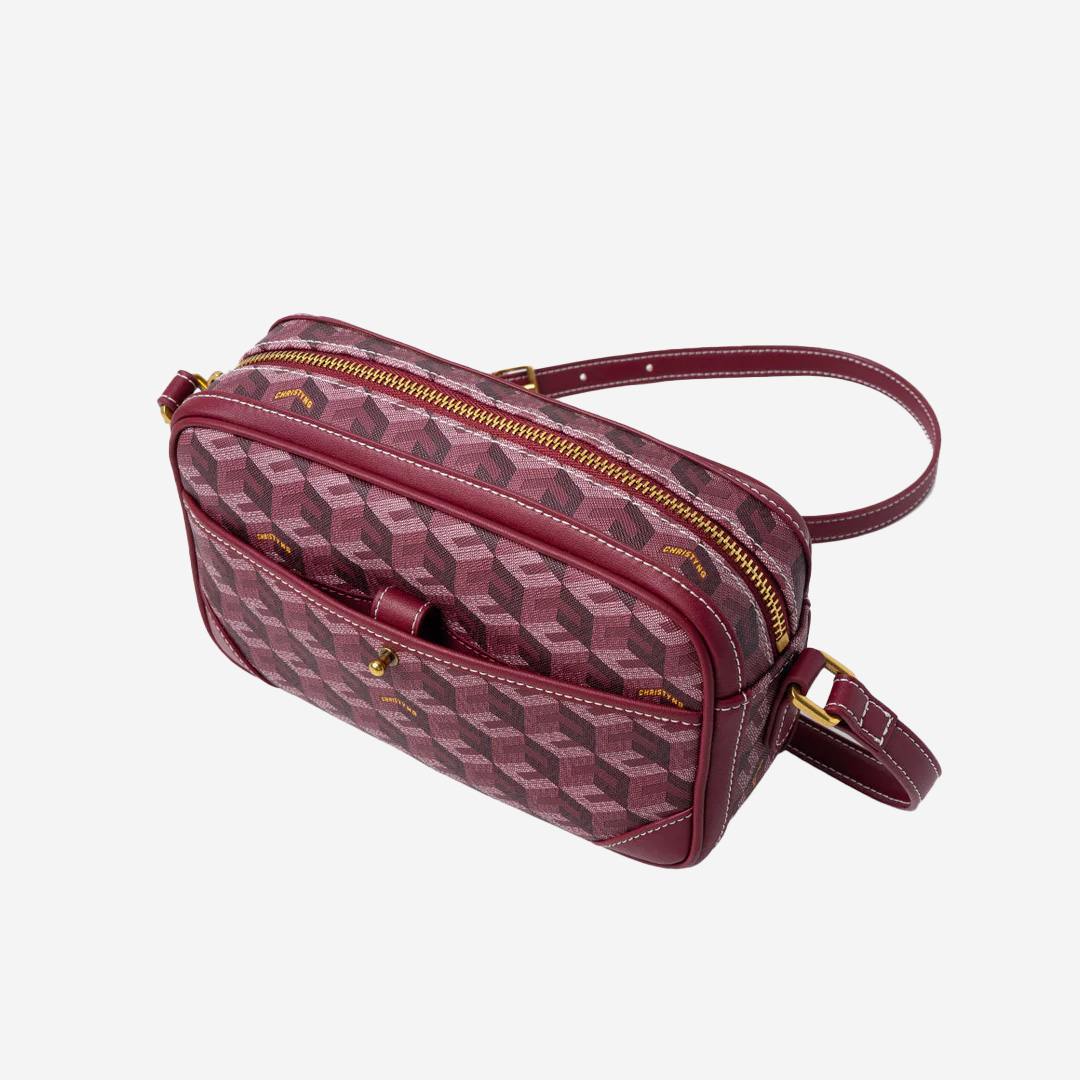  Christy Ng Pedro Shoulder Bag Burgundy 