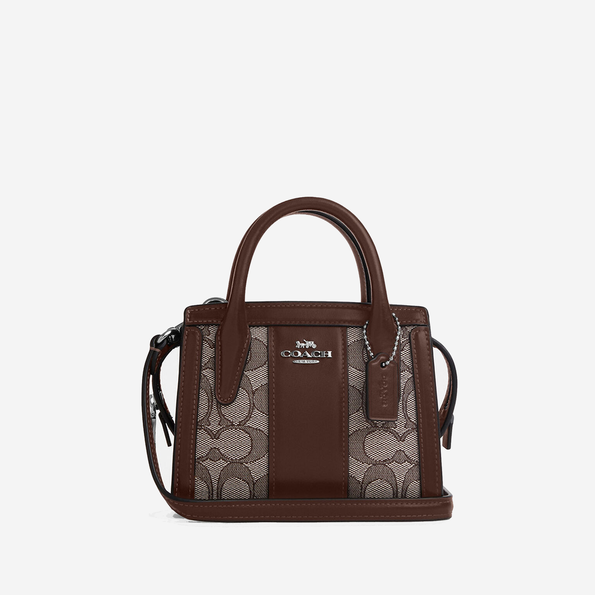  Coach Andrea Mini Carryall In Signature Jacquard leather  
