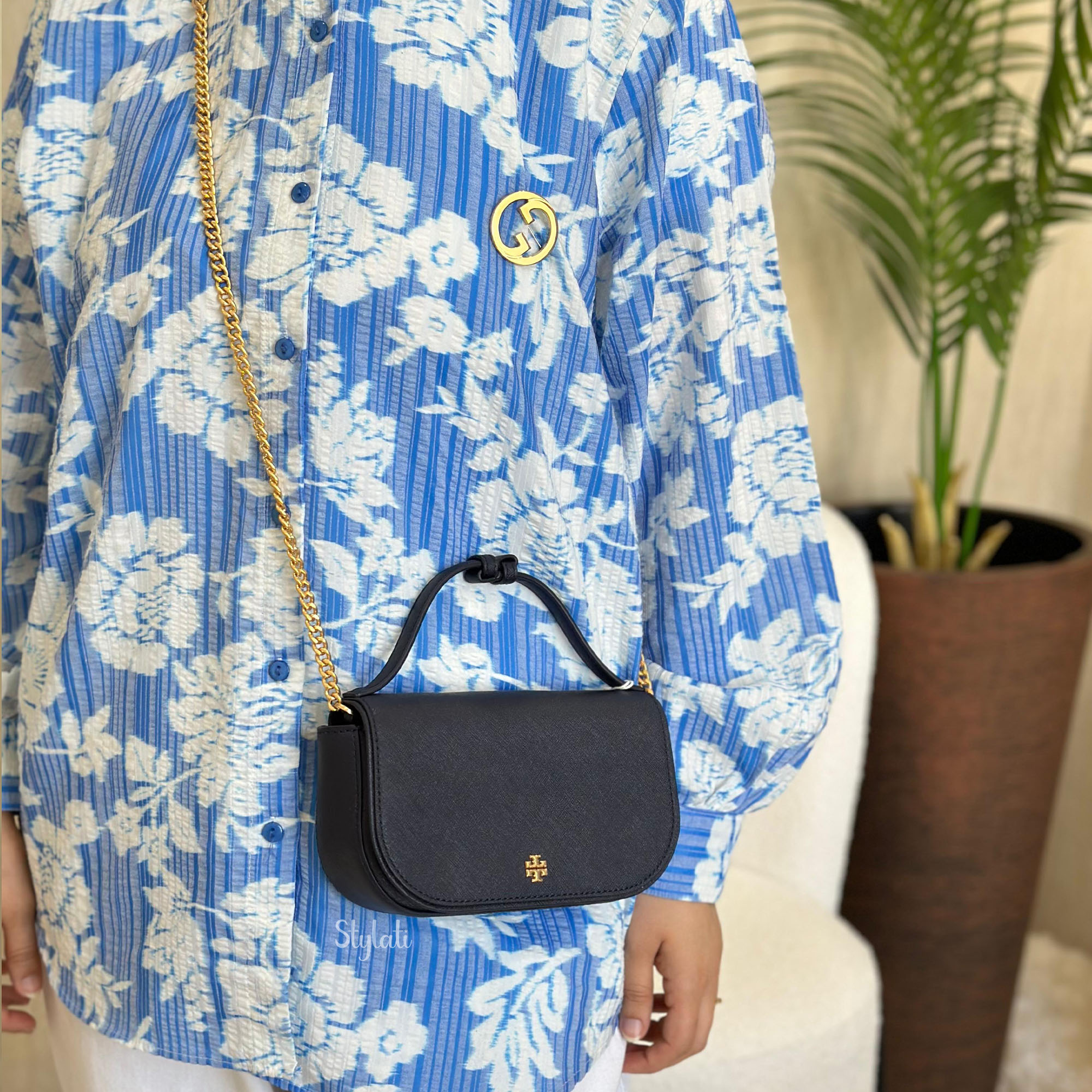  Tory Burch Emerson Top Handle Crossbody Bag 