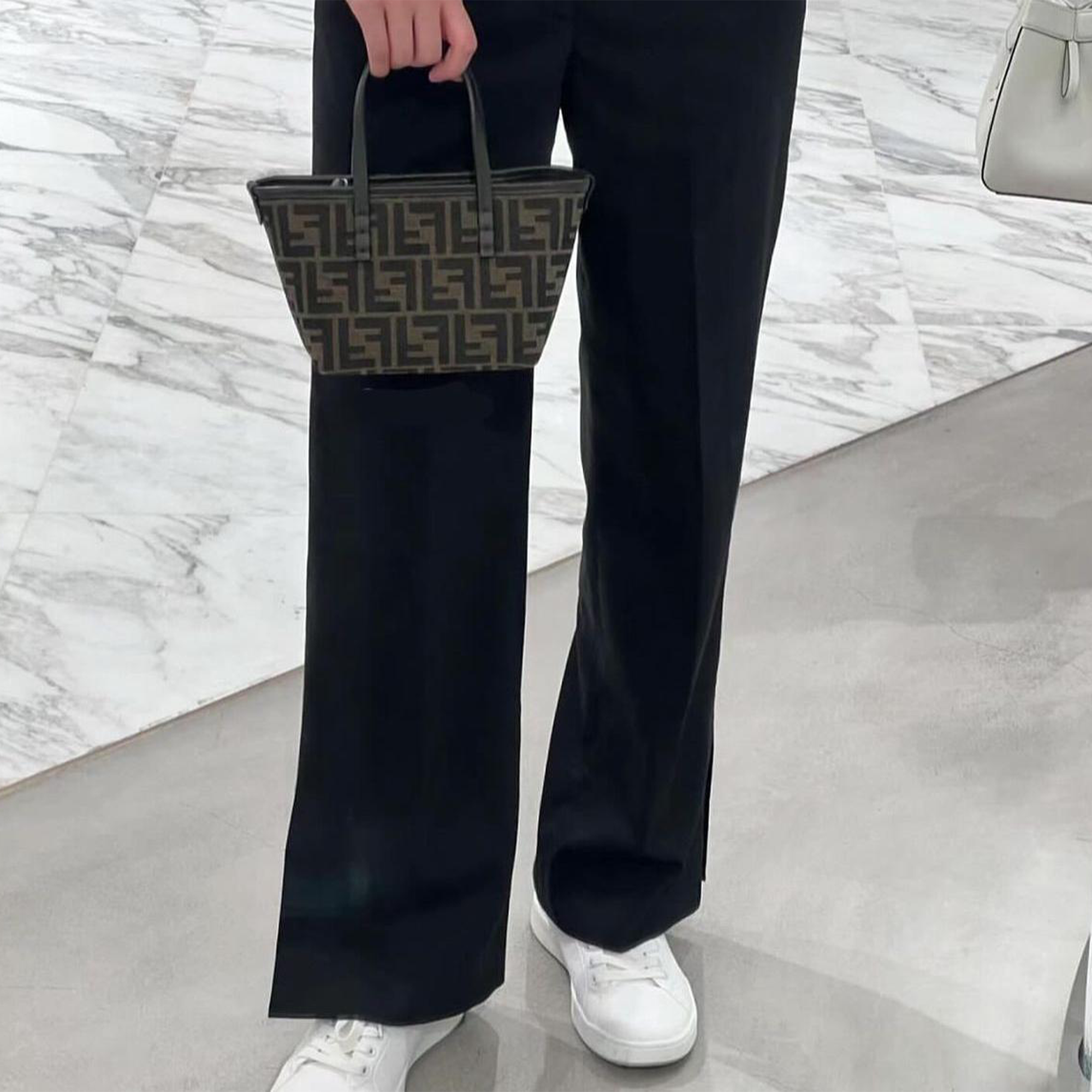  Fendi FF Jacquard Roll Mini Shopper Bag(Pre-Order Within 14 Days) 