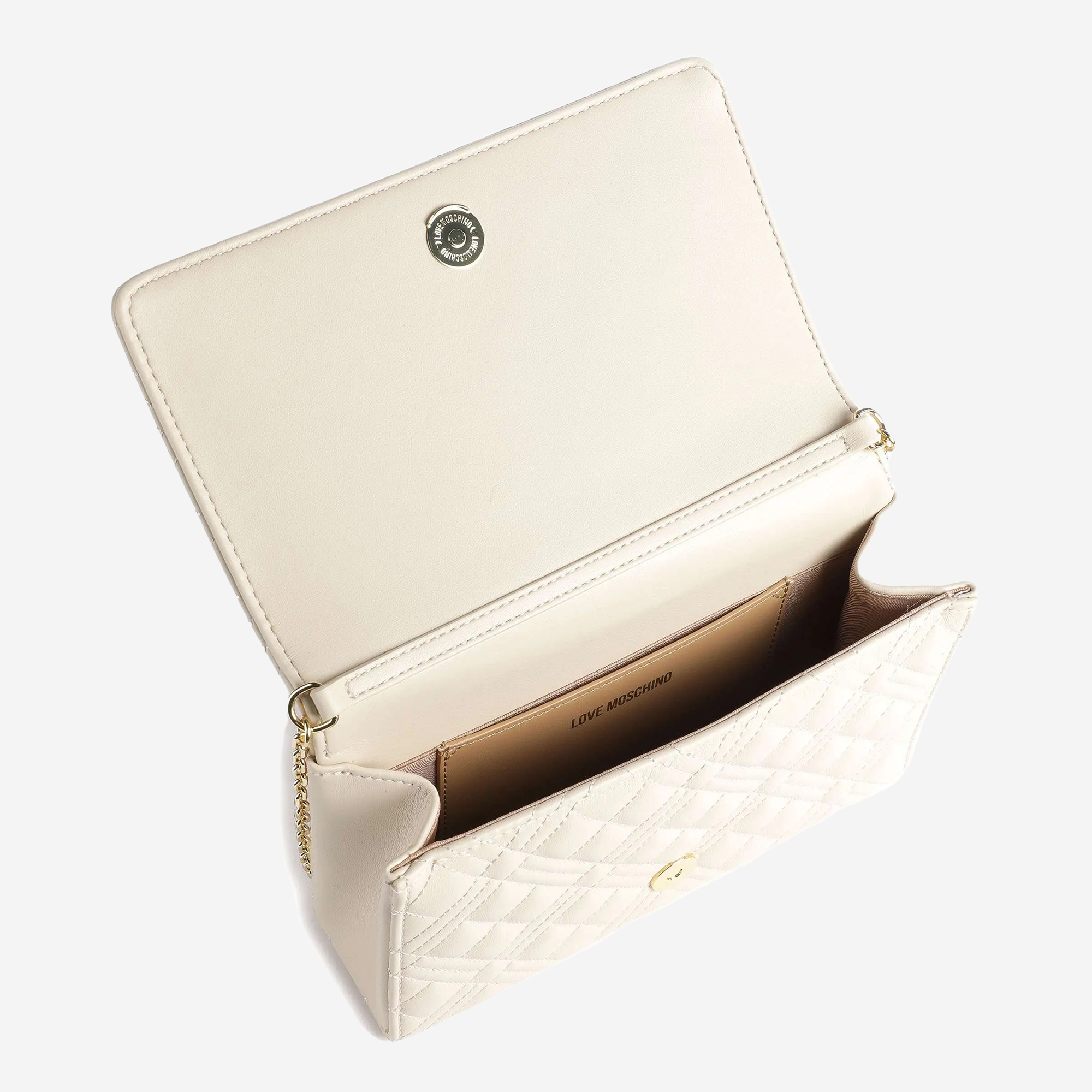  Love Moschino Smart Daily Crossbody bag beige 