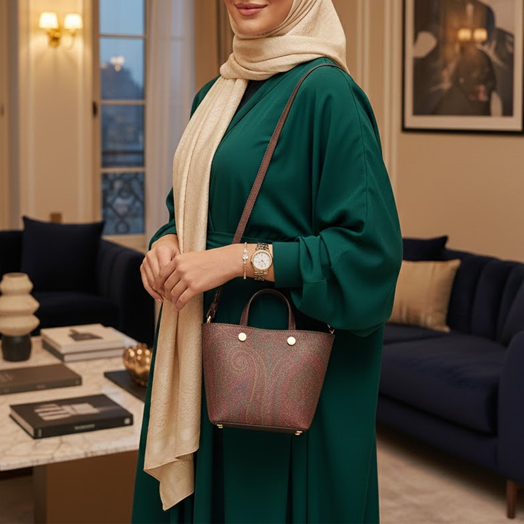  حقيبة ميني بتصميم بايزي الفاخر من قماش جاكار المميز ماركة ايترو (طلب مسبق 14 يوم) 