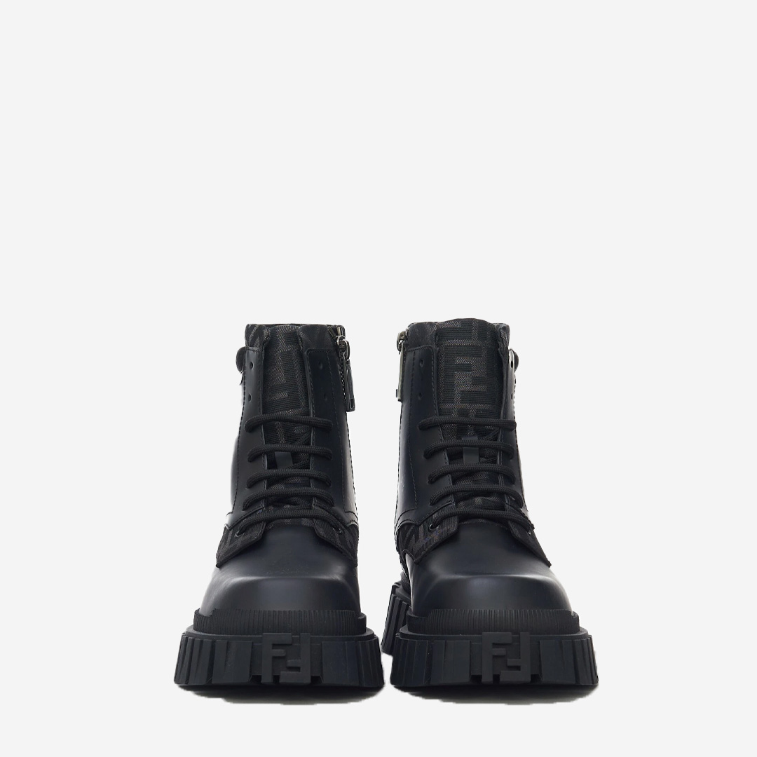  Fendi Force Leather Ankle Boot 