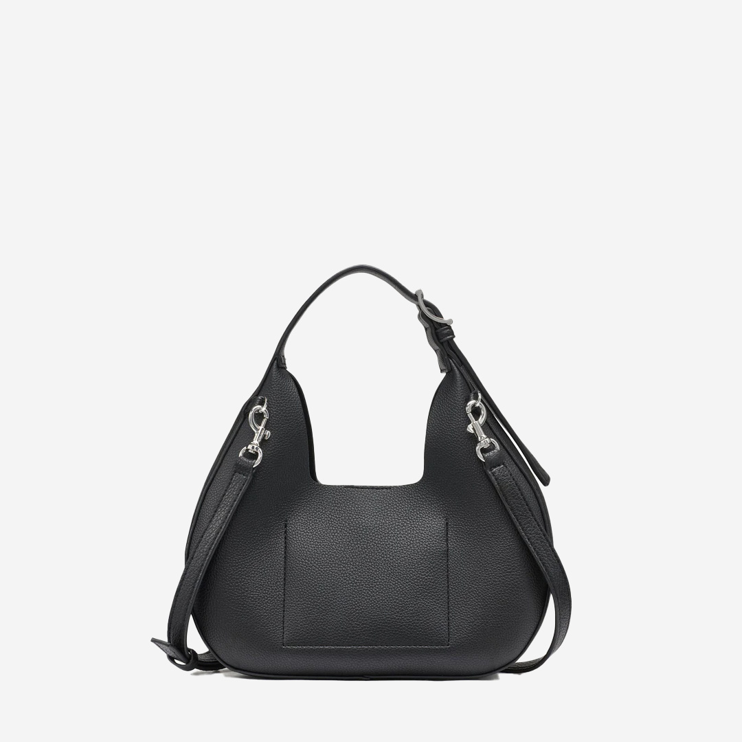  Dkny camila small hobo crossbody Black/Silver 