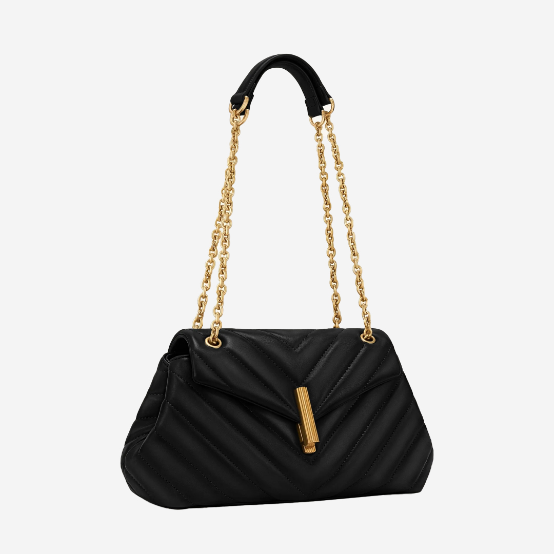  JW PEI Valerie Quilted Chain Flap Shoulder Bag - Black (Pre-Order Within 14 Days) 