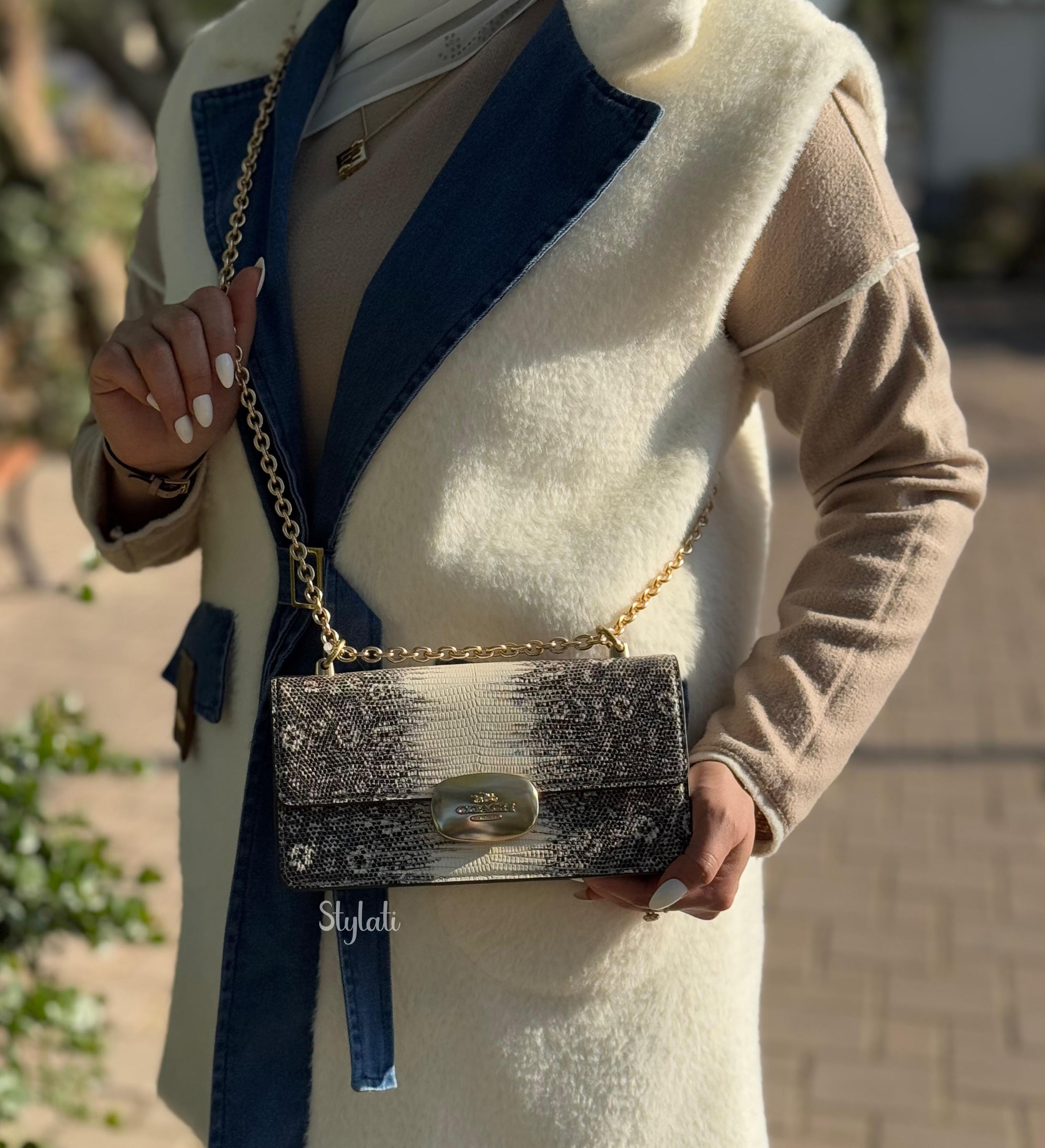  Coach Eliza Flap Crossbody Bag 