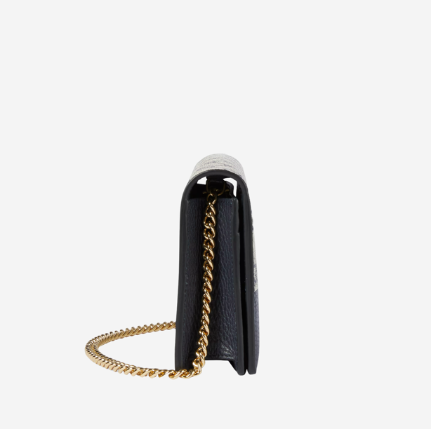  Gucci GG Marmont bi-color mini chain bag 