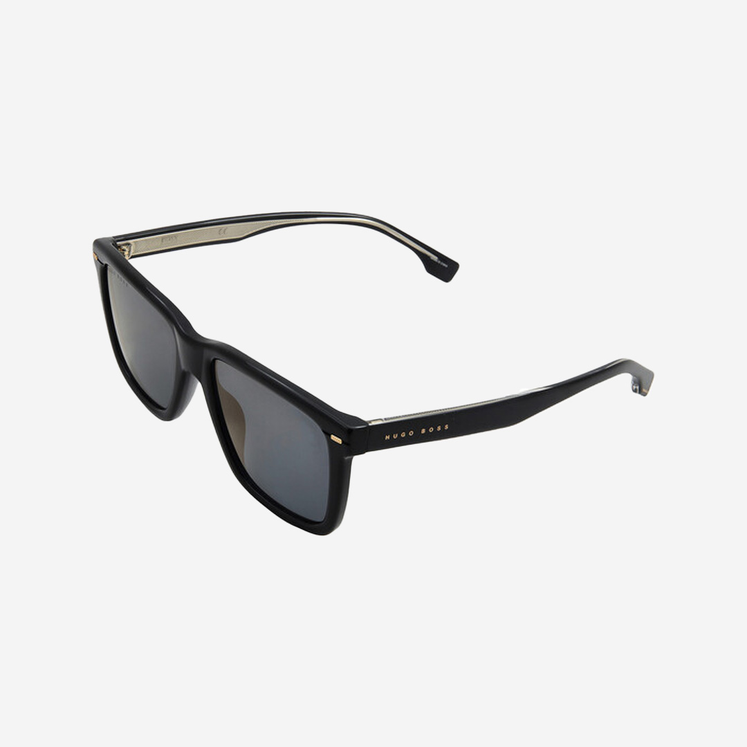  Hugo Boss Blue Brown Mirror Square Men's Sunglasses 