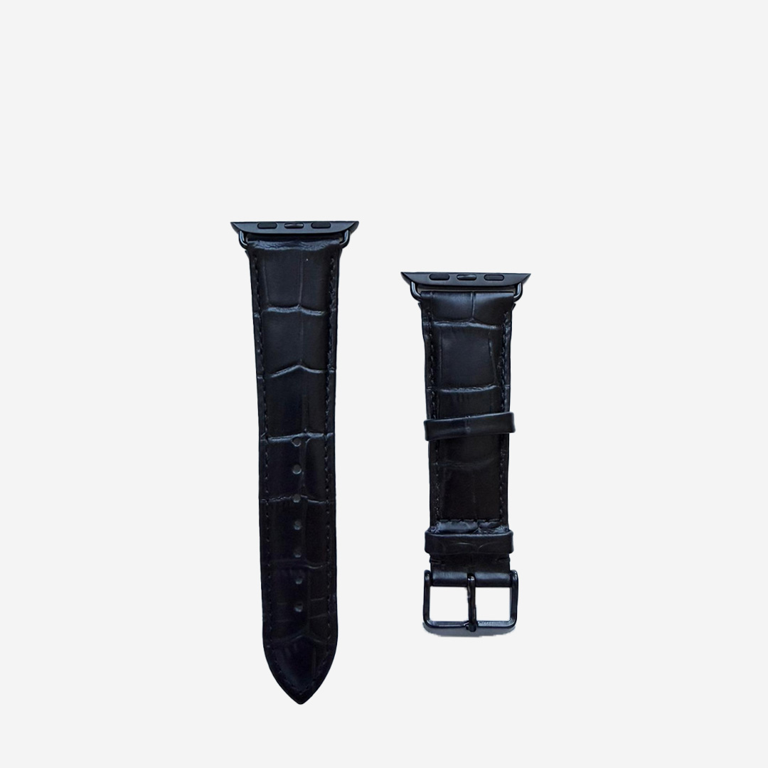  Beluggi Watch Band Croco Black 