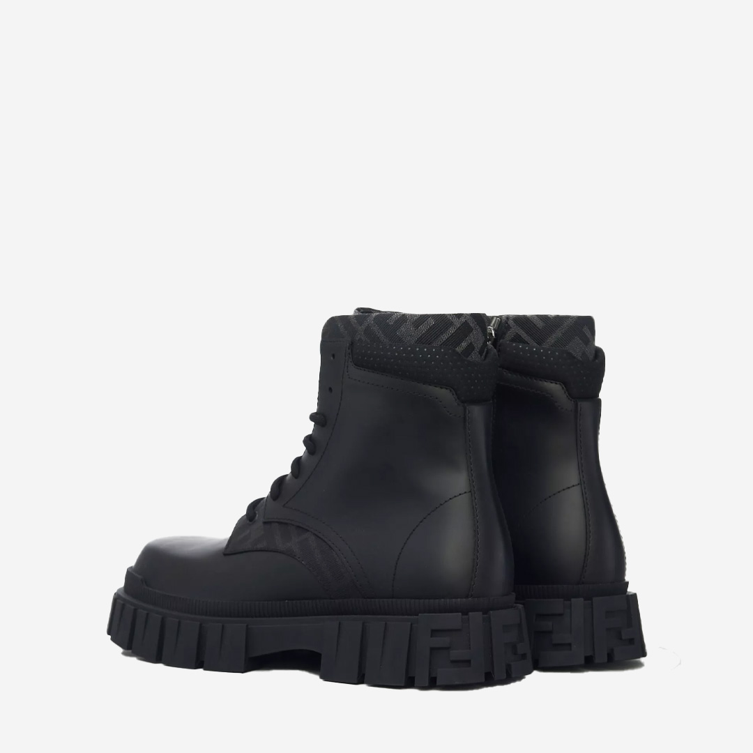  Fendi Force Leather Ankle Boot 