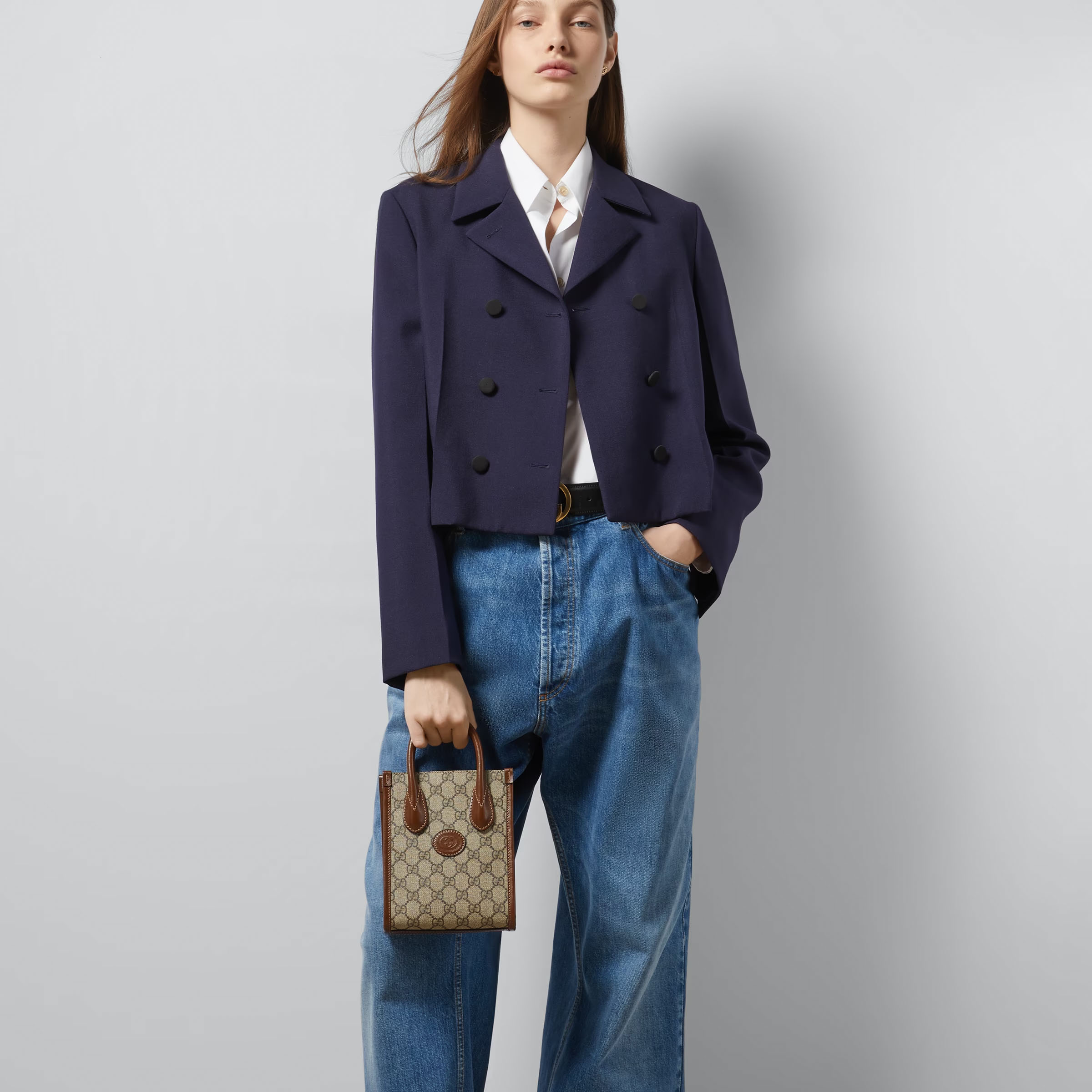  Gucci Mini Tote Bag with Interlocking G 