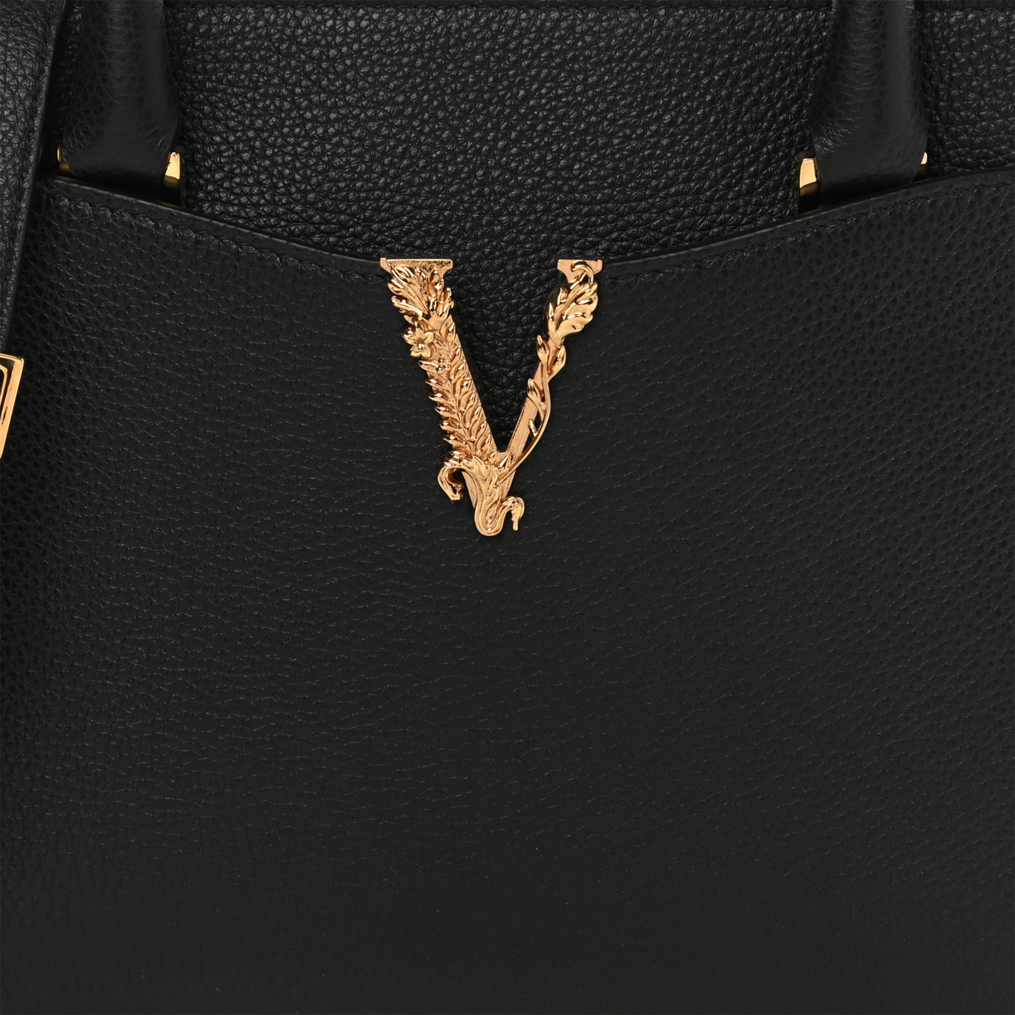  Versace small top handle grainy calf 