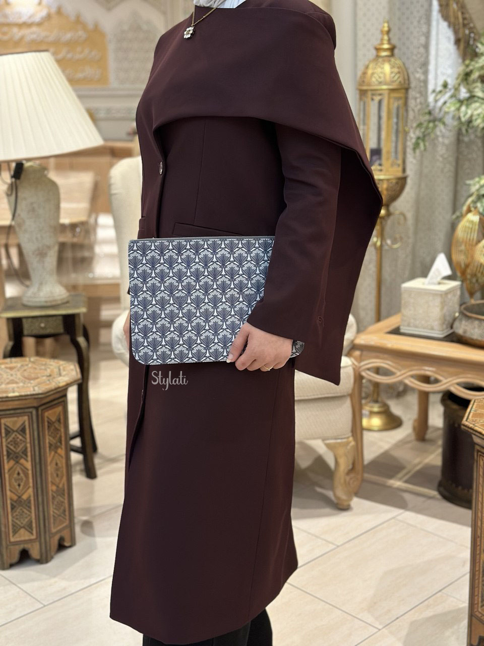  Liberty Iphis Clutch Pouch Grey 