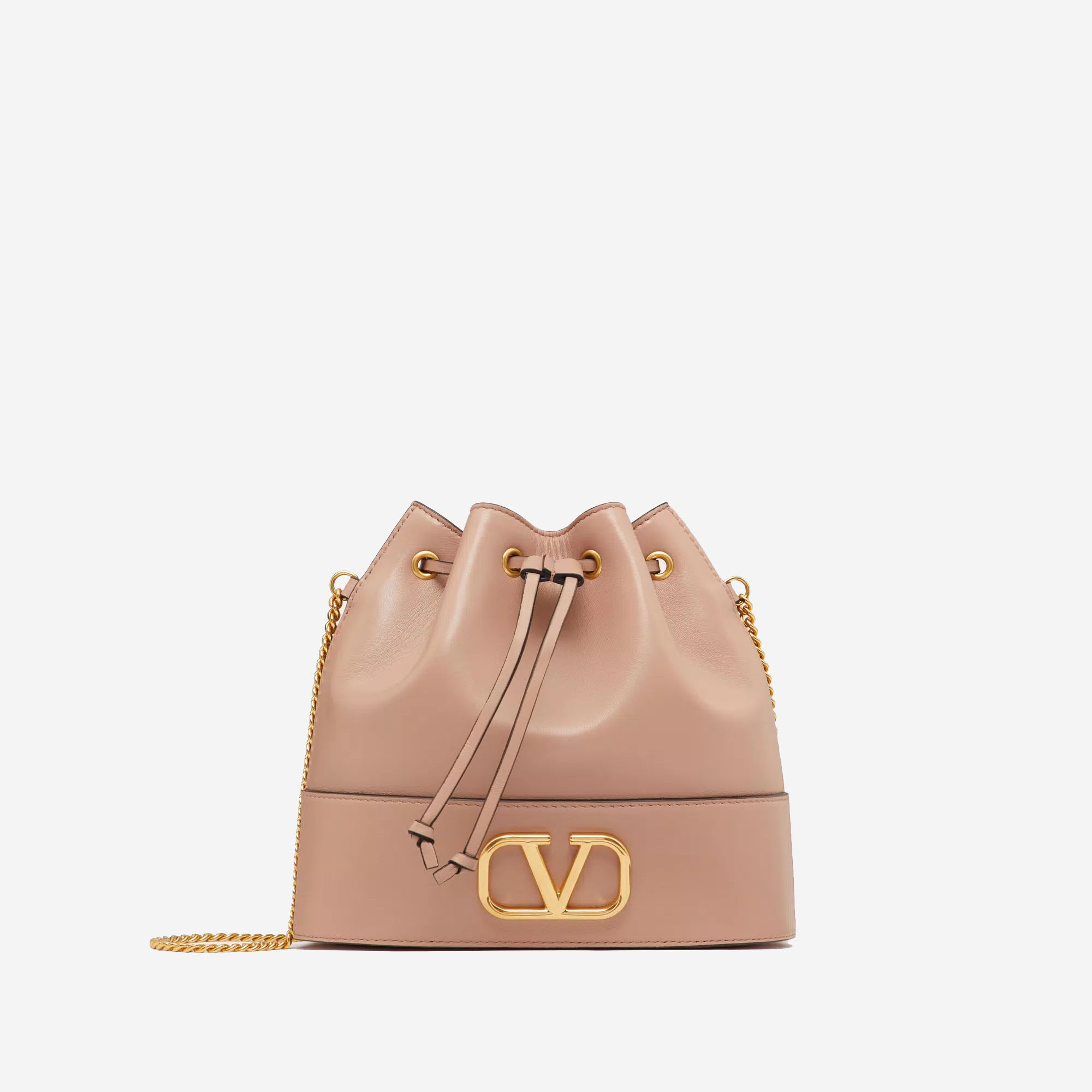  MINI BUCKET BAG IN NAPPA WITH VLOGO SIGNATURE CHAIN (Pre-Order Within 14 Days) 