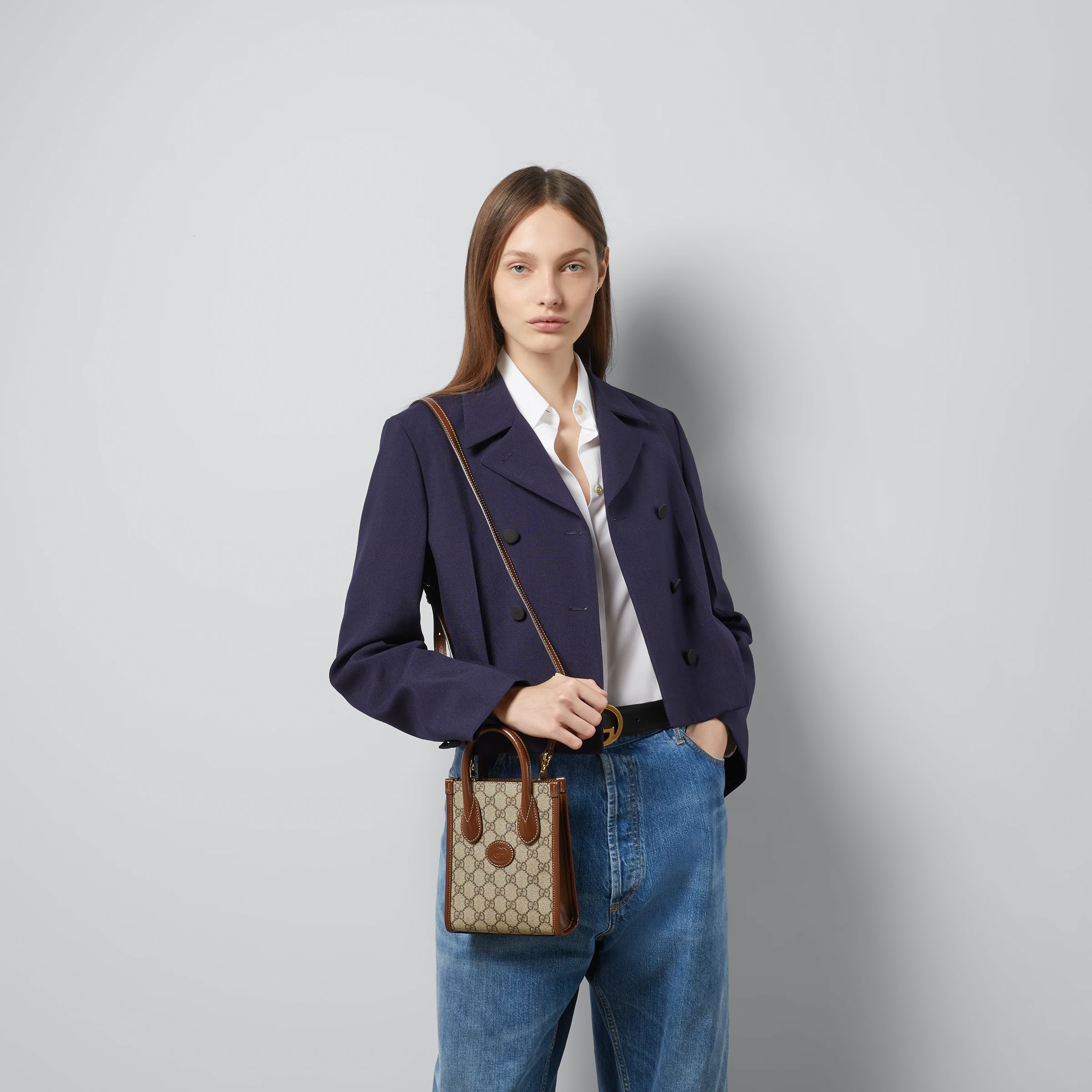  Gucci Mini Tote Bag with Interlocking G 
